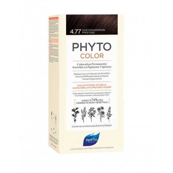 Phyto Phytocolor Colorao Permanente Tom 4.77 Castanho Marron