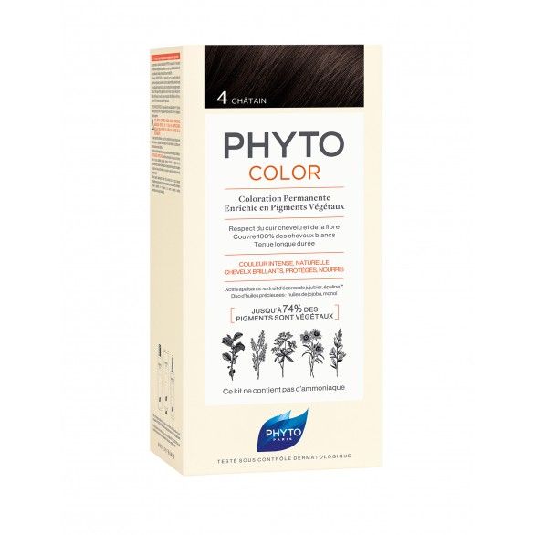 Phyto Phytocolor Colorao Permanente Tom 4 Castanho Escuro