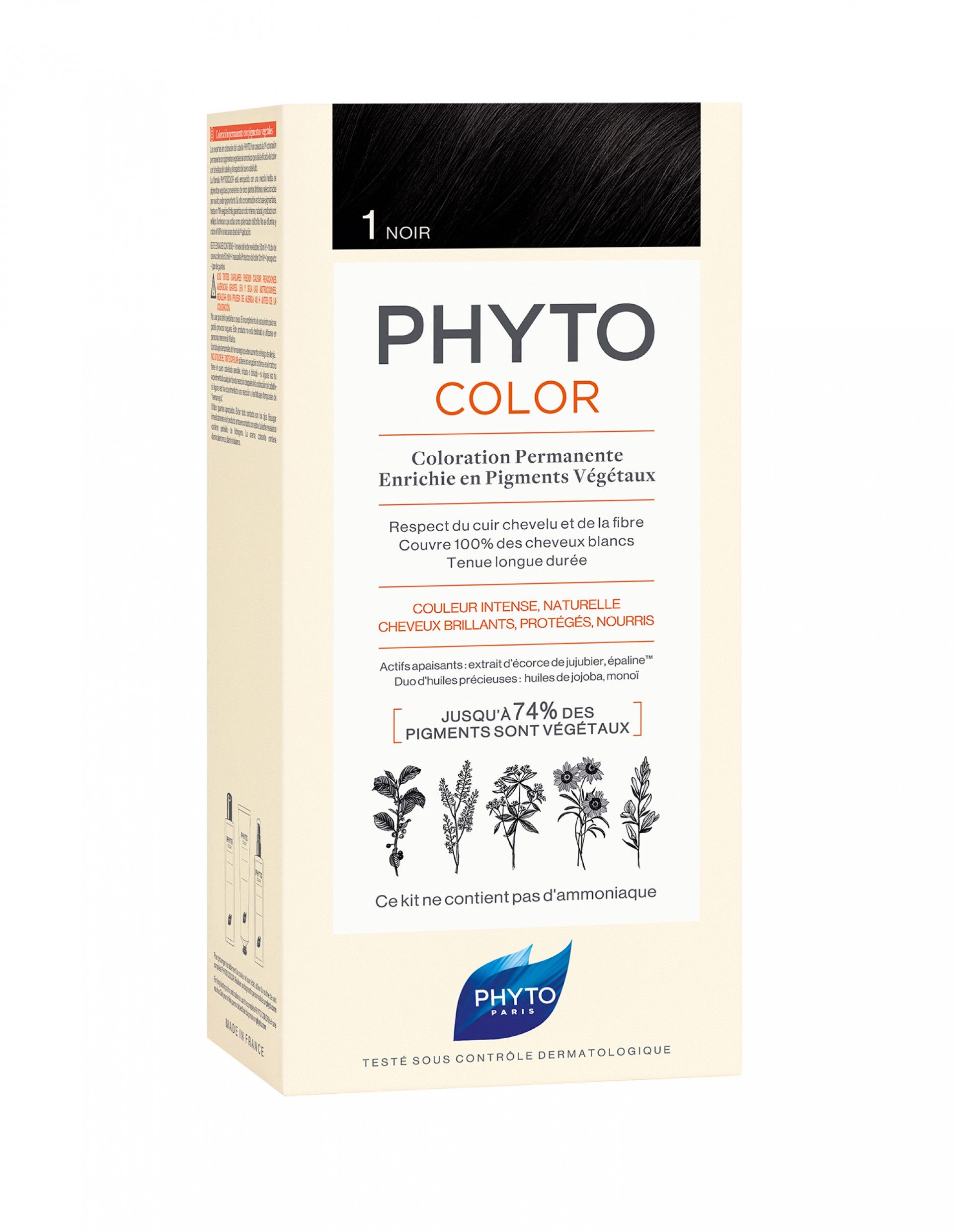 Phyto Phytocolor Coloração Permanente Tom 1 Preto