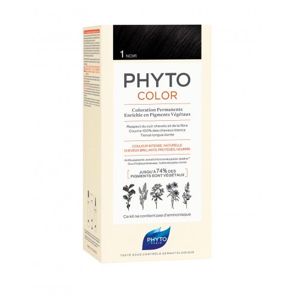 Phyto Phytocolor Colorao Permanente Tom 1 Preto