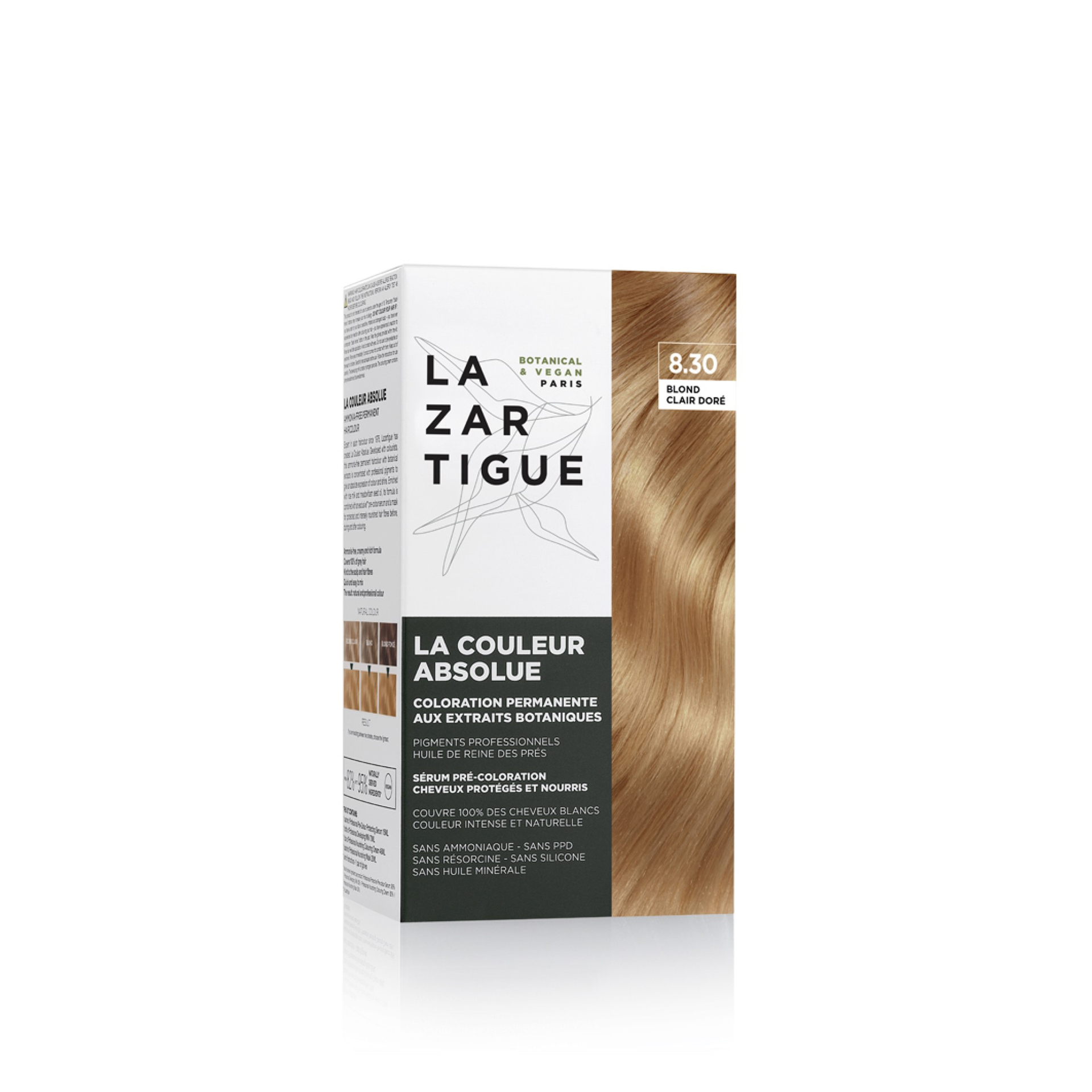 Lazartigue Coloração Perm. Tom 8.30 Louro Claro Dourado