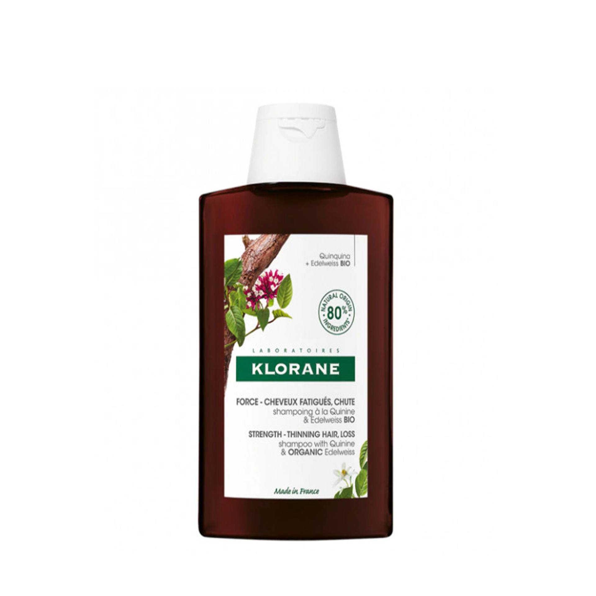 Klorane Champô Quinina/Edelvaisse Bio 400ml