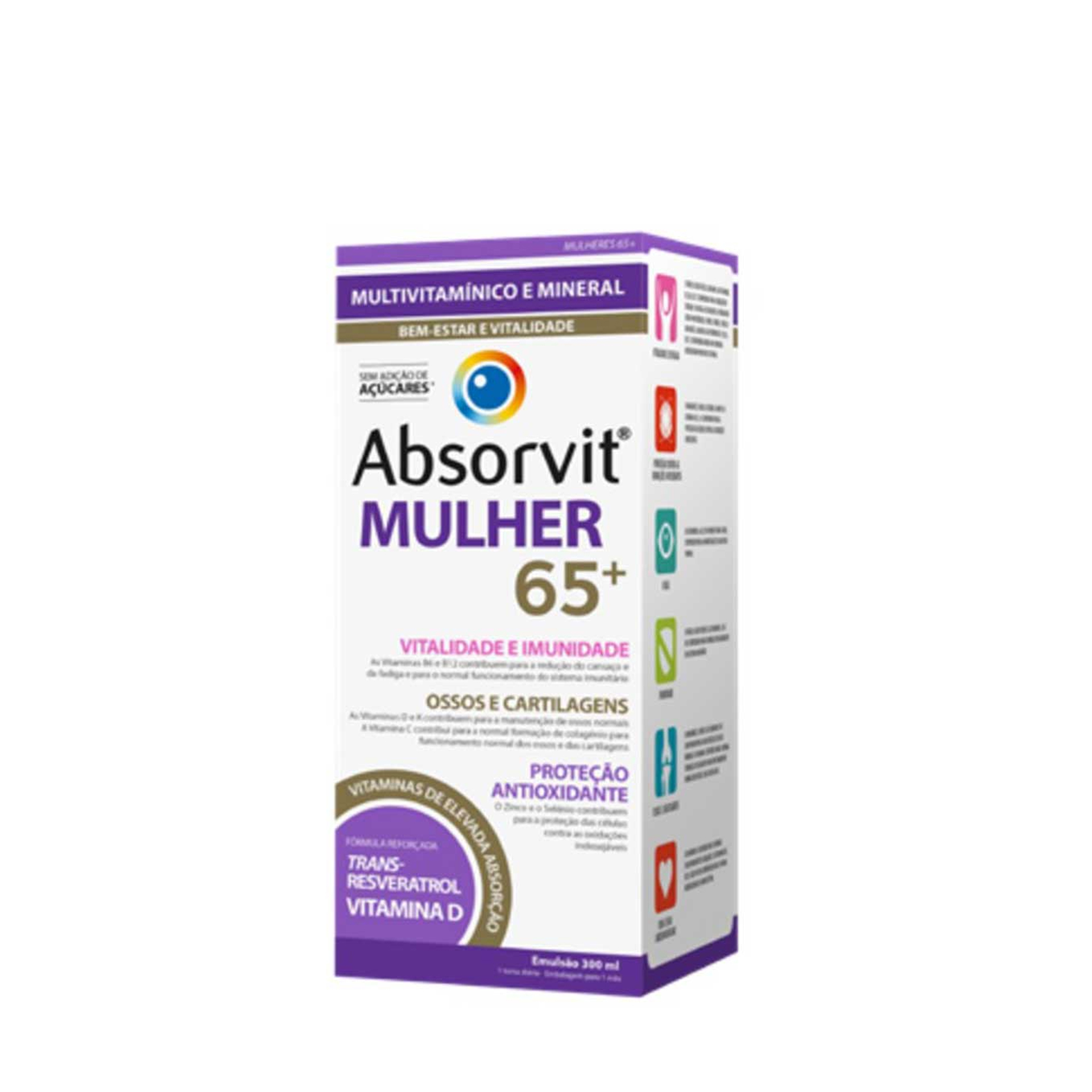 Absorvit Mulher 65+ Multivitamínico 300ml