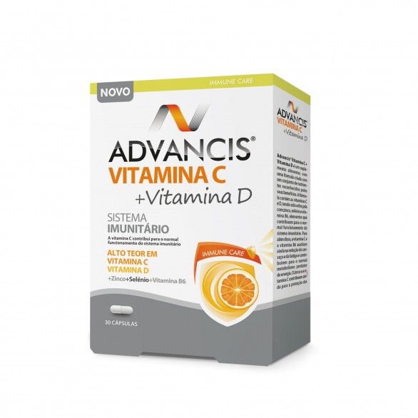 Advancis Vitamina C + Vitamina D 30 Cpsulas