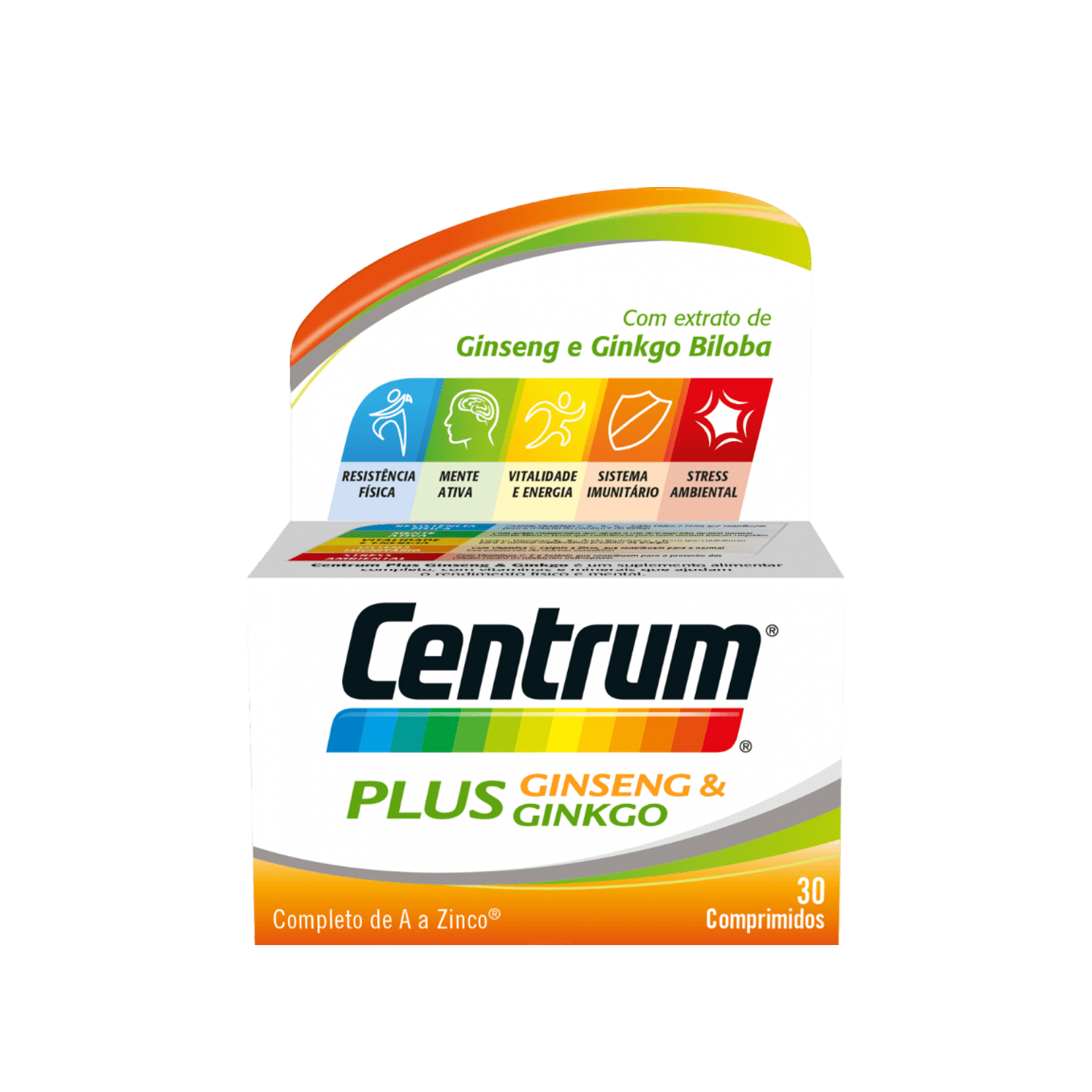 Centrum Plus Ginseng & Ginkgo 30 Comprimidos