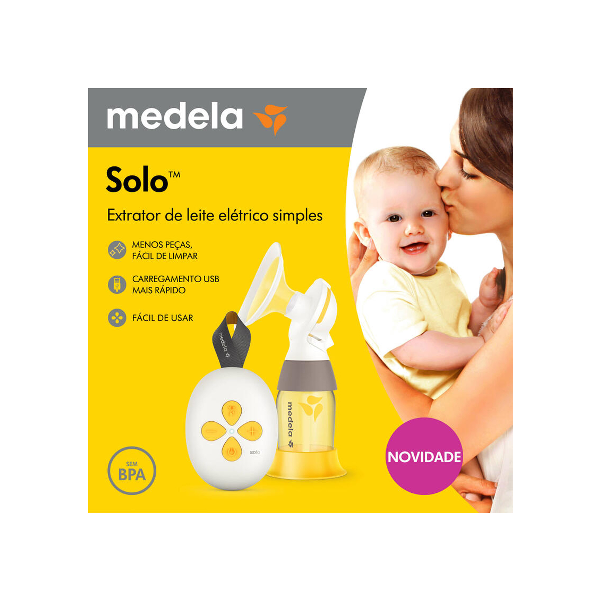 Medela Solo Extrator Leite Elétrico USB
