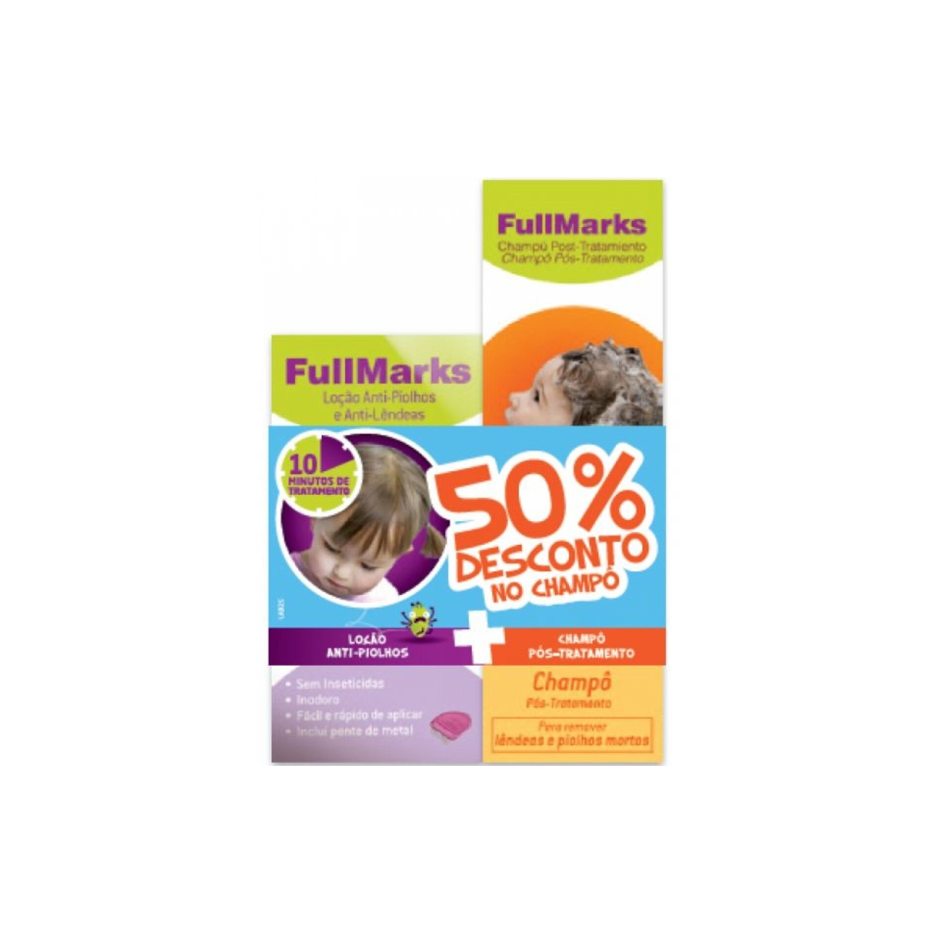 Fullmarks Pack Anti-Piolhos Champô e Loção