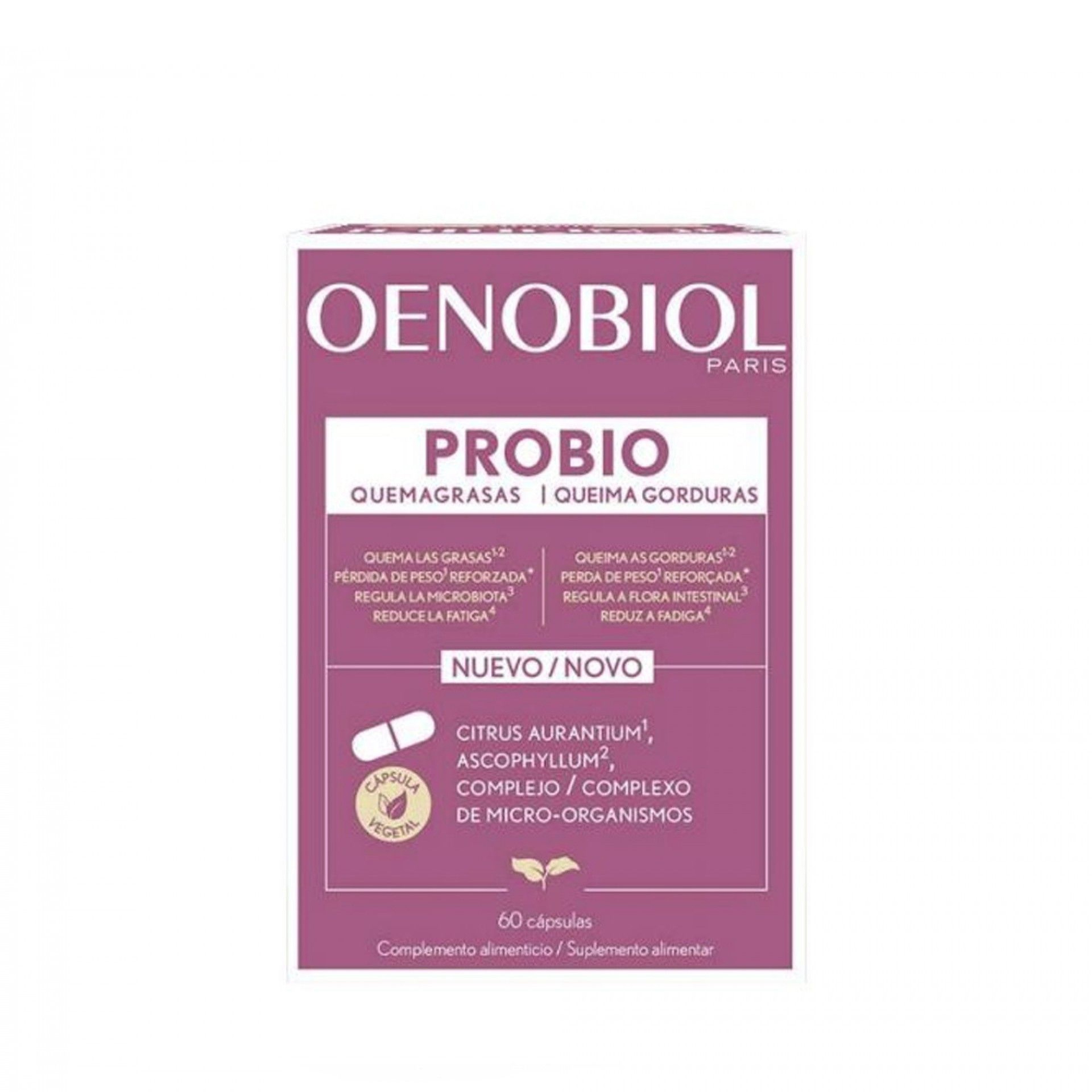 Oenobiol Probio Queima Gorduras 60 Cápsulas