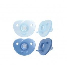 Philips Avent Chupeta Soothie Silicone Menino 0-6M 2 Unidades