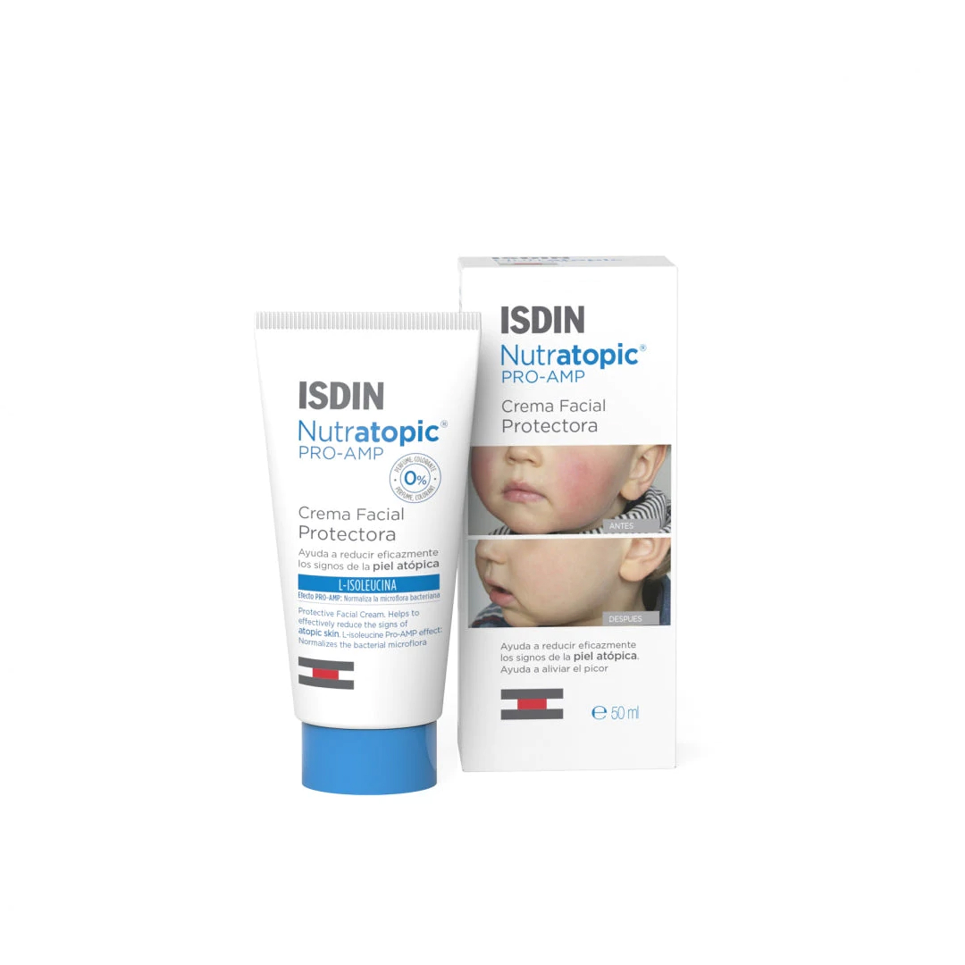 Isdin Nutratopic Pro-Amp Creme de Rosto Pele Atópica 50ml