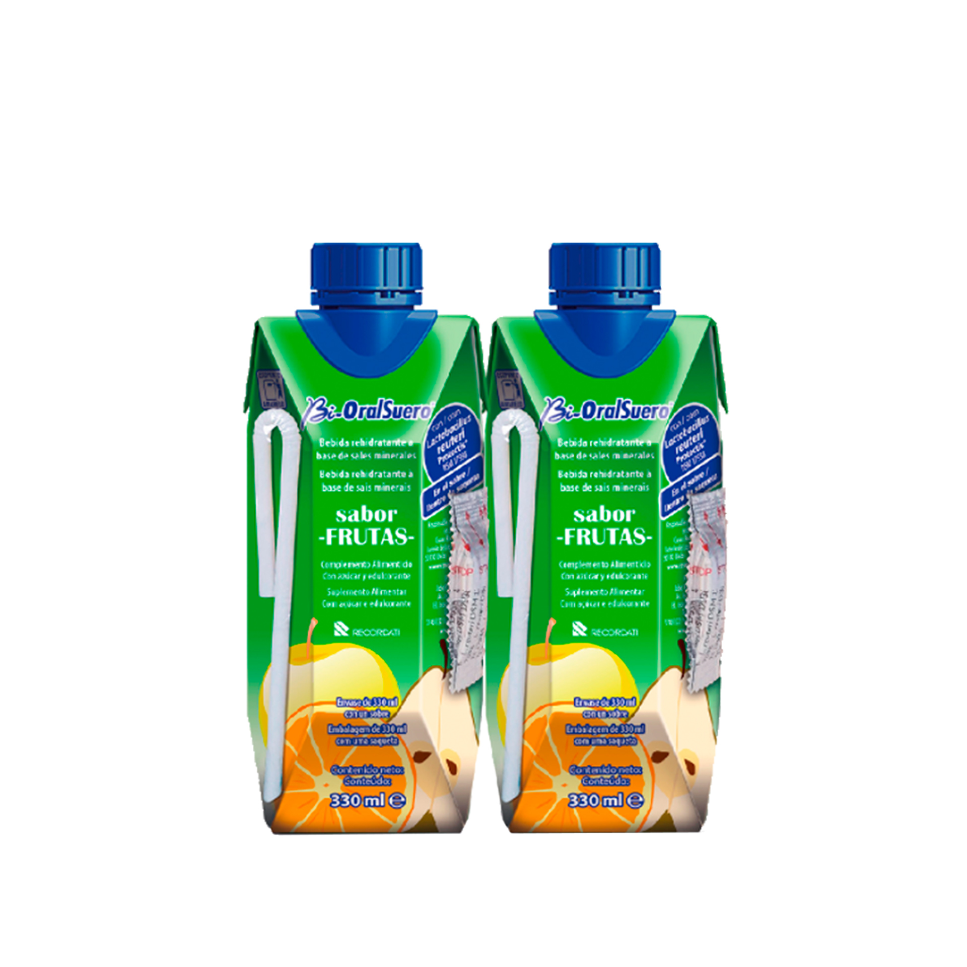 Bi-Oralsuero Solução Oral 330ml X2 Frutas