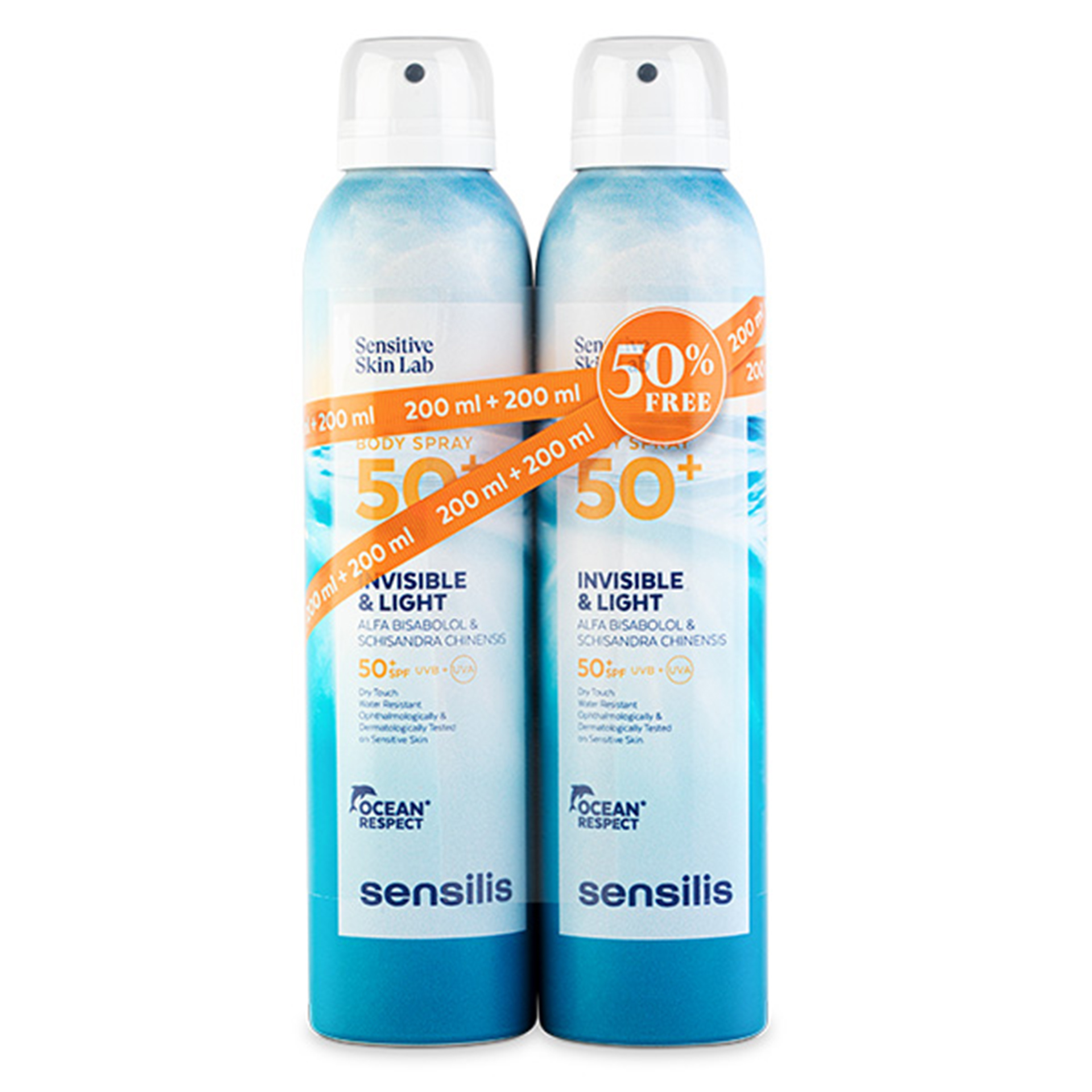 Sensilis Body Spray 50+ Duo Óleo SPF50+ 2 x 200 ml