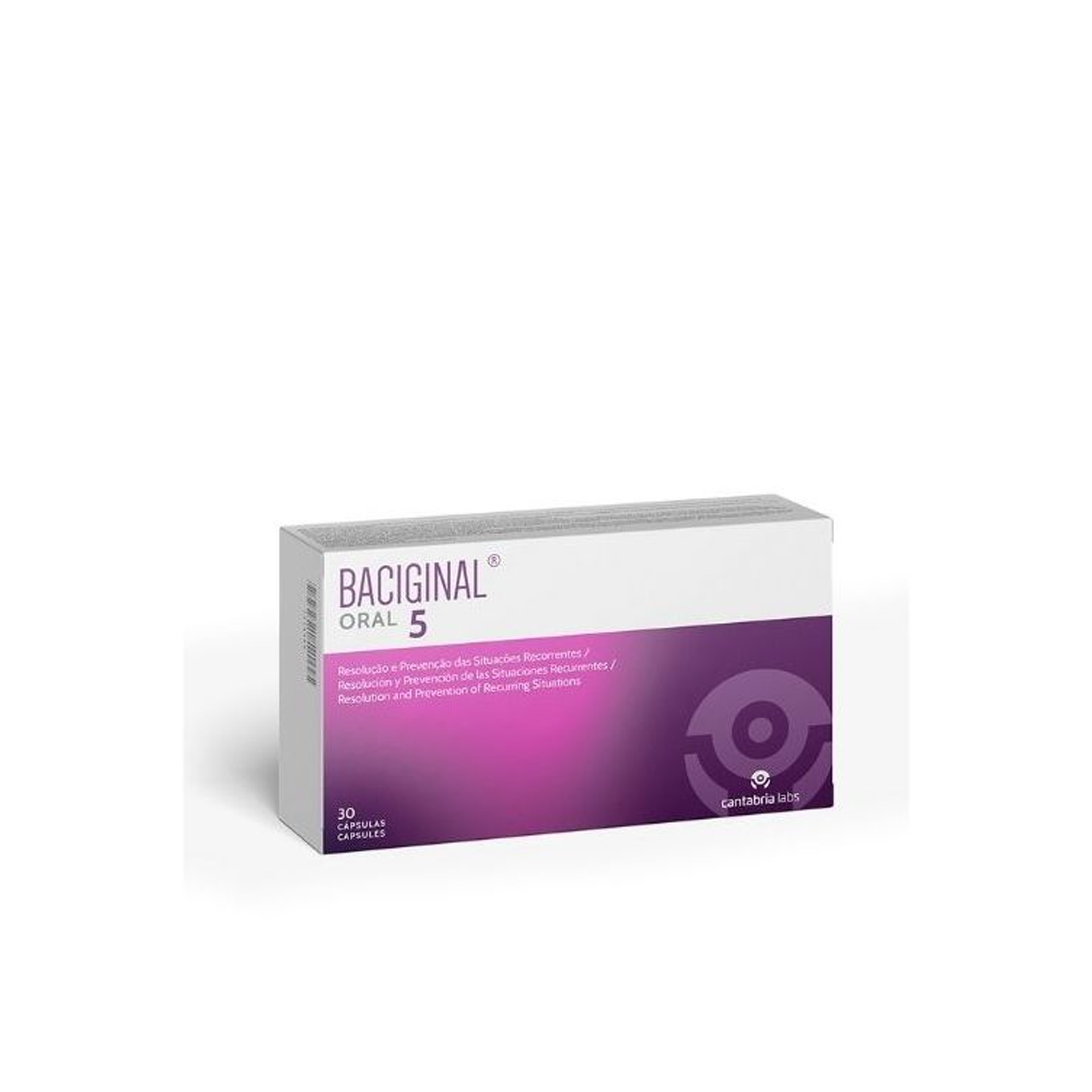 Baciginal Oral 5 30 cápsulas