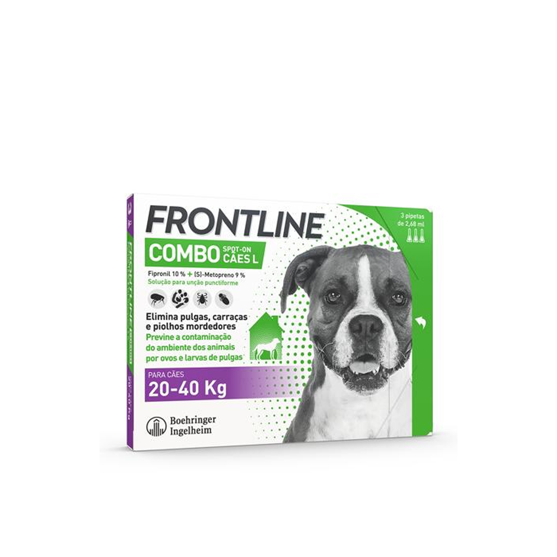 Frontline Combo Cão 20-40Kg 3 Pipetas