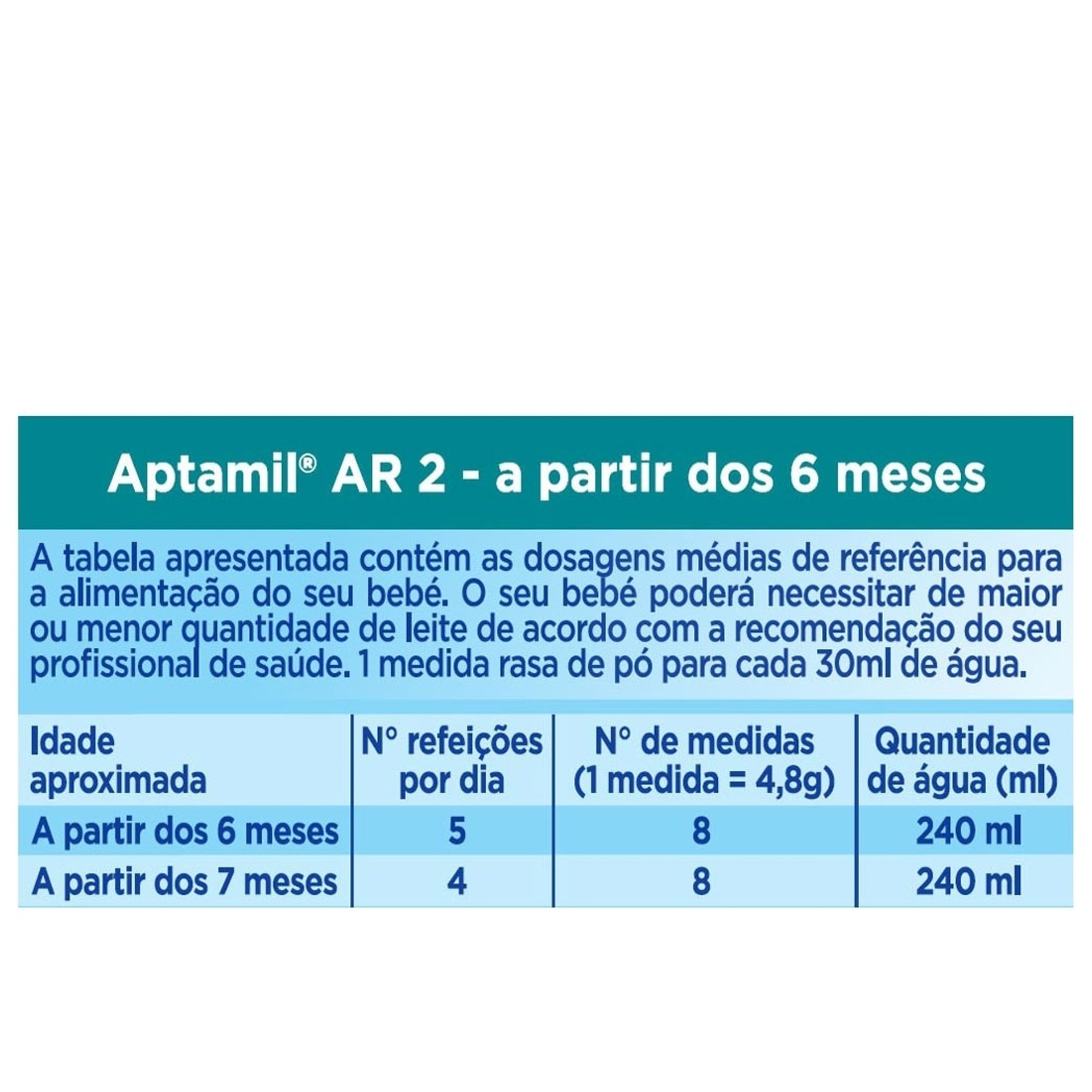 Aptamil AR 2 Leite Anti Regurgitante 800g