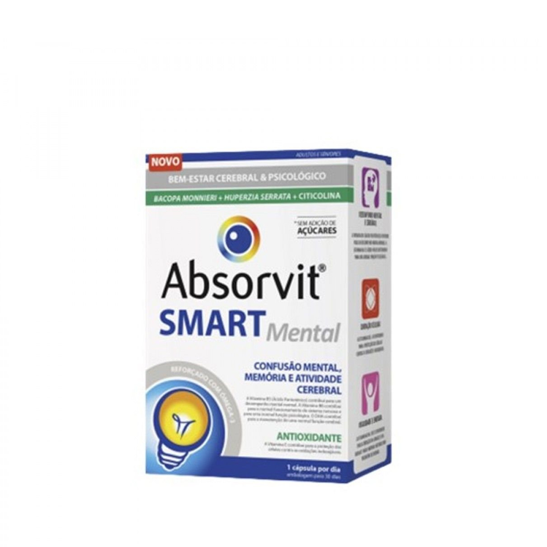 Absorvit Smart Mental 30 Cápsulas