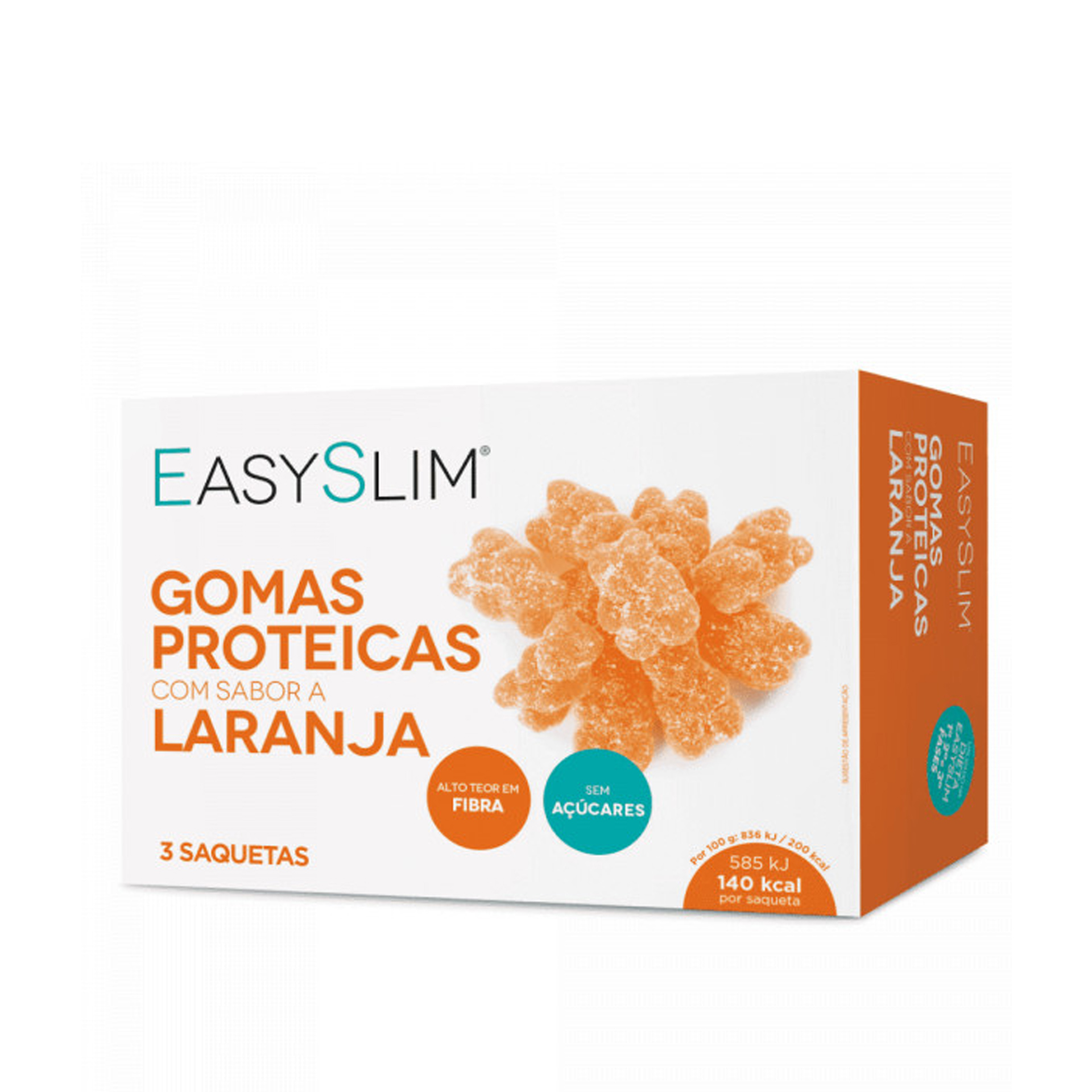 Easyslim Gomas Proteicas Sabor Laranja 3x70g