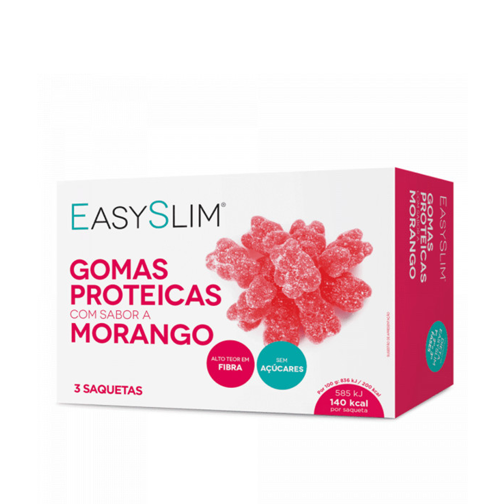 Easyslim Gomas Proteicas Sabor Morango 3x70g