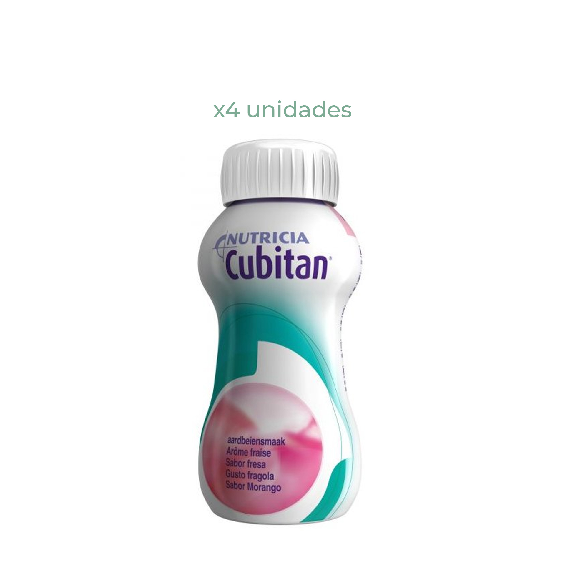 Cubitan Suplemento Morango Pack 4x200ml