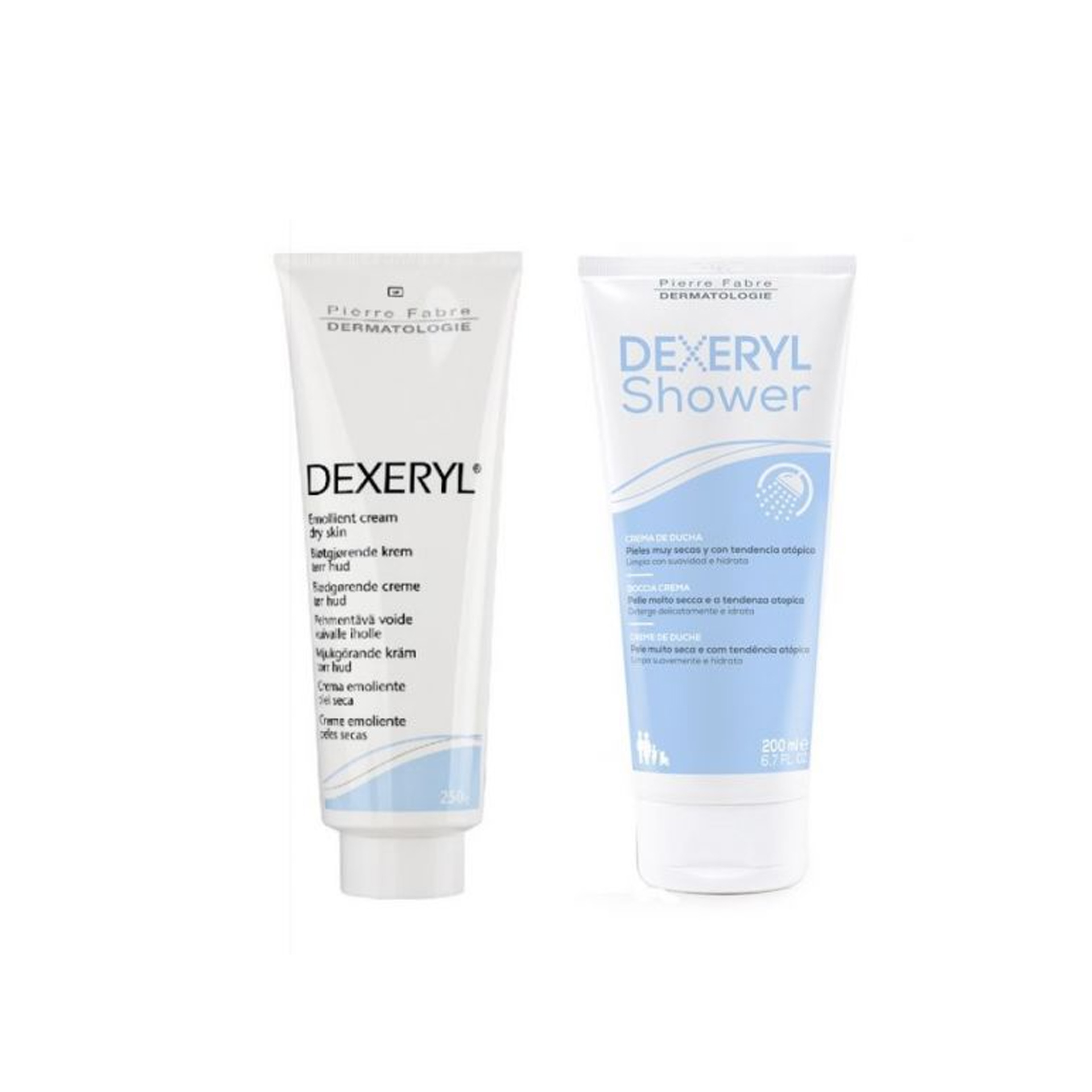Dexeryl Creme emoliente 250 g + Oferta Creme de duche 200 mL