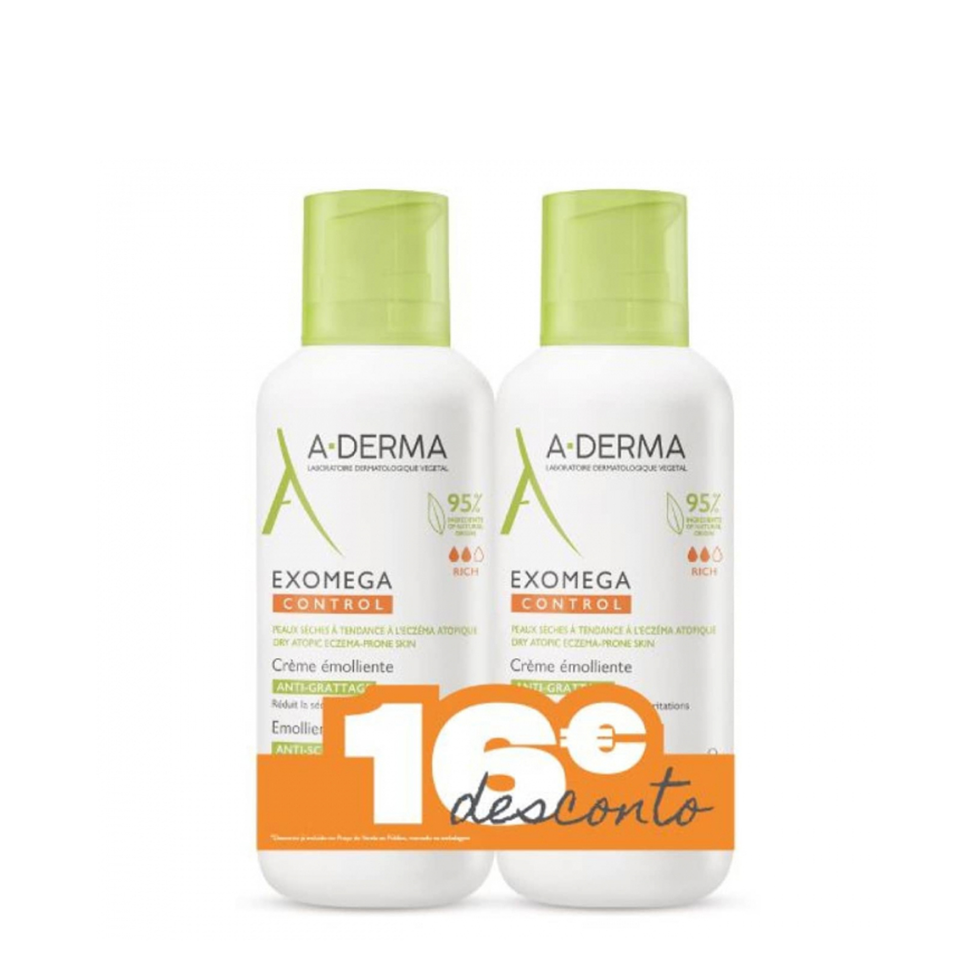 A-Derma Exomega Control Creme Emoliente 2x400ml