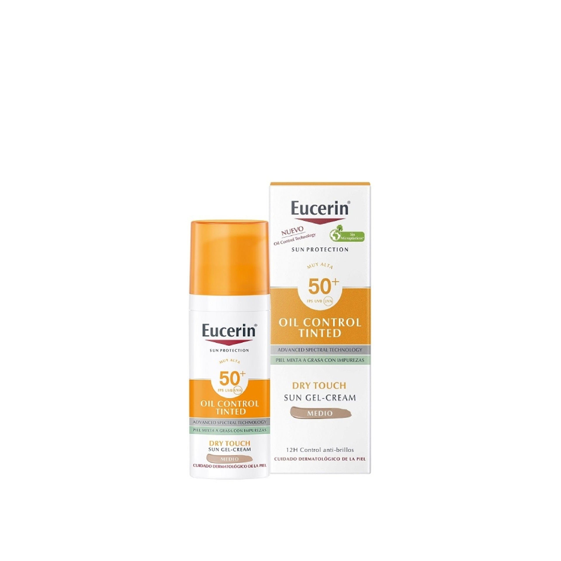 Eucerin Sun Face Oil Control SPF50+ Tom Médio 50ml