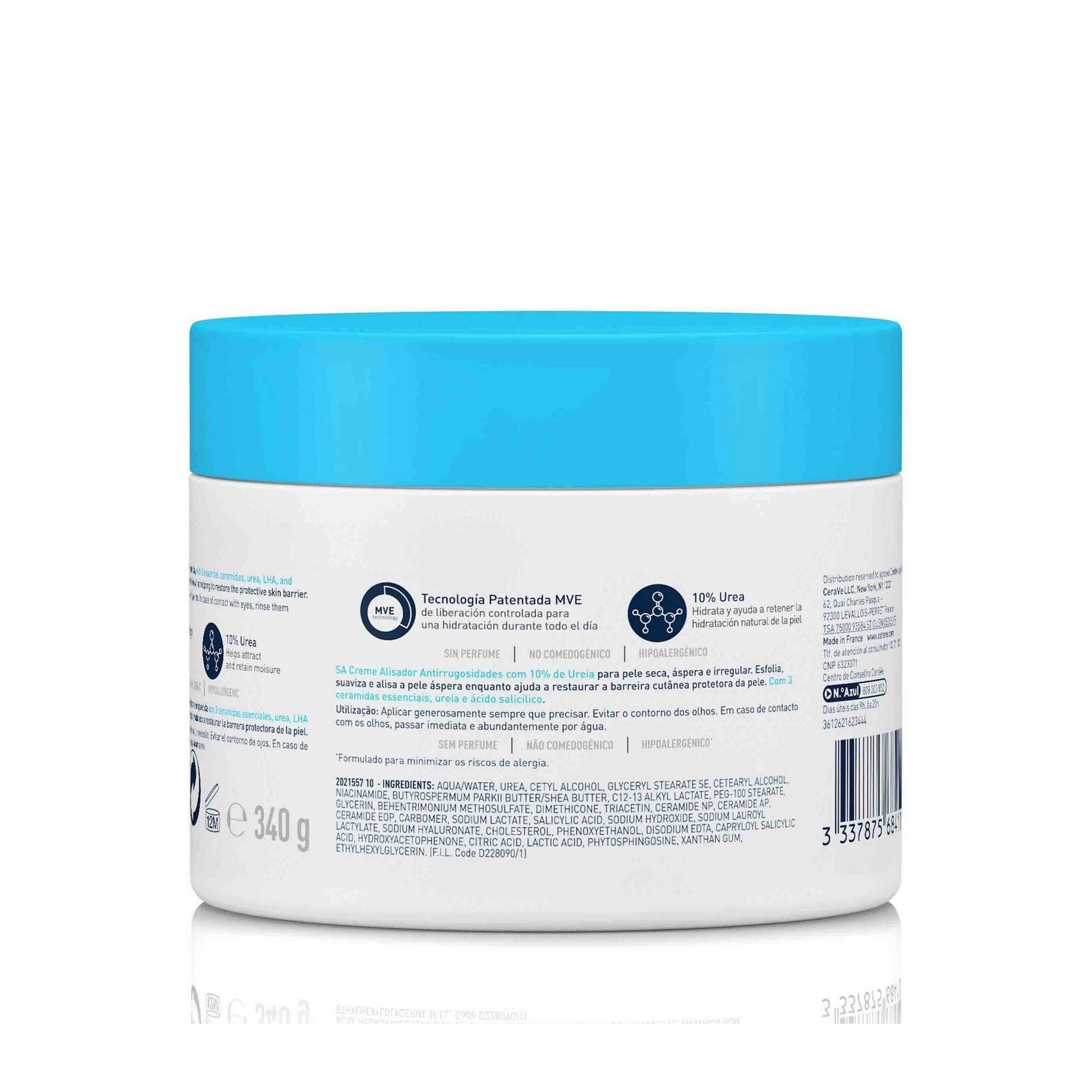 Cerave SA Creme Alisador Anti-Rugosidades 340ml