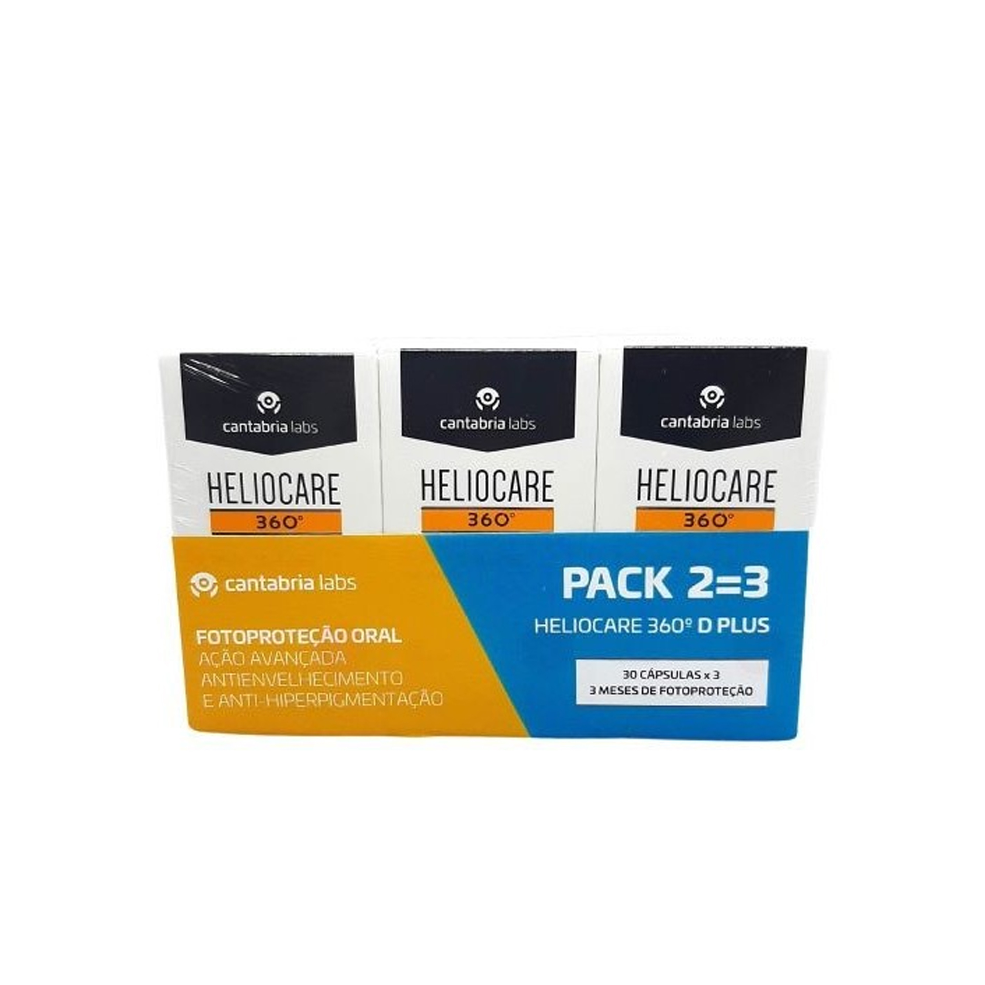 Heliocare Pack 360º D Plus 30 Cápsulas X3