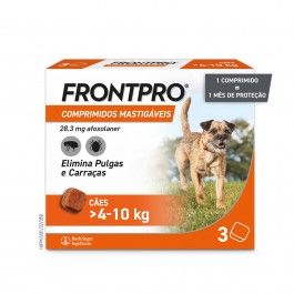 Frontpro  3 comprimidos mastigveis 4-10Kgs