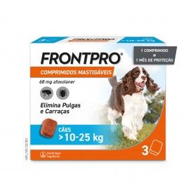 Frontpro  3 comprimidos mastigveis 10-25Kgs