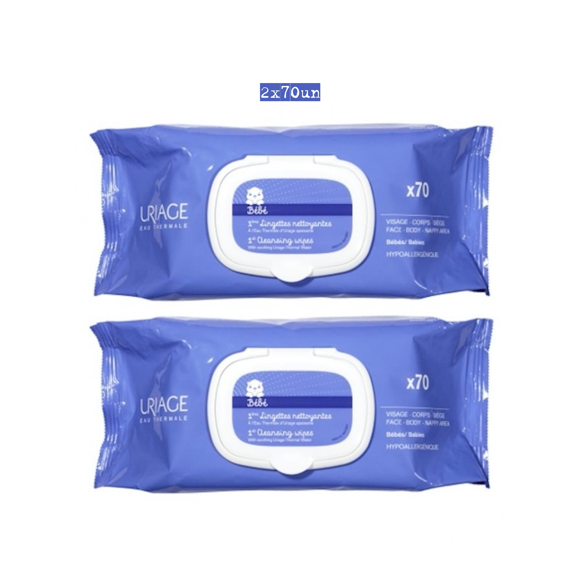 Uriage Bebe Toalhetes 2x70 Un.