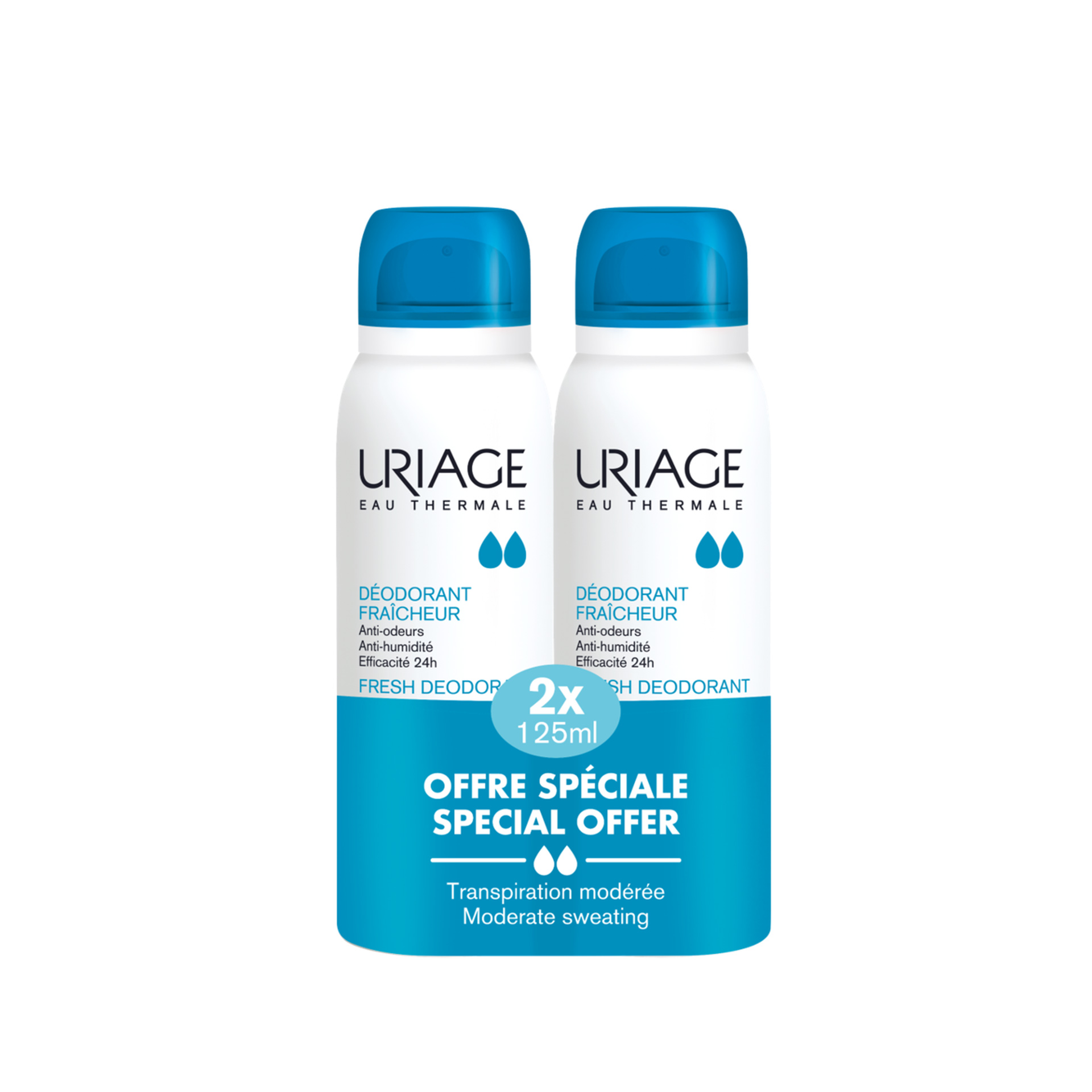 Uriage Desodorizante Refrescante Spray 2x125ml