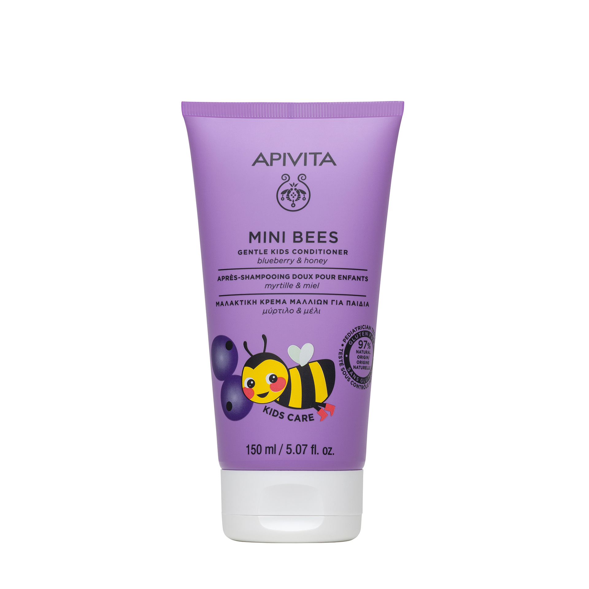 Apivita Mini Bees Condicionador Suave Mirtilo e Mel 150ml