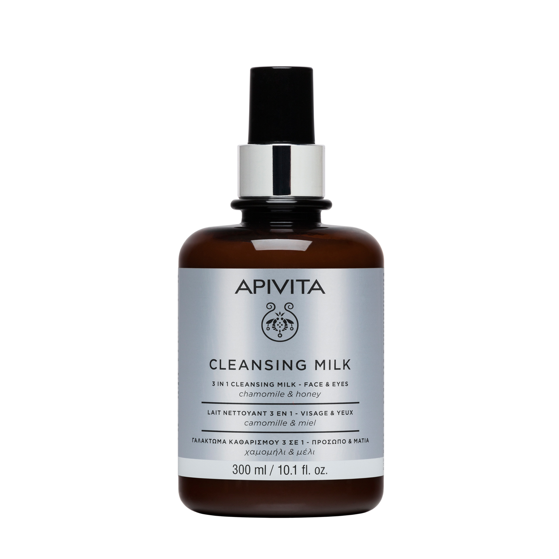 Apivita Leite de Limpeza 3 em 1 Rosto e Olhos 300ml