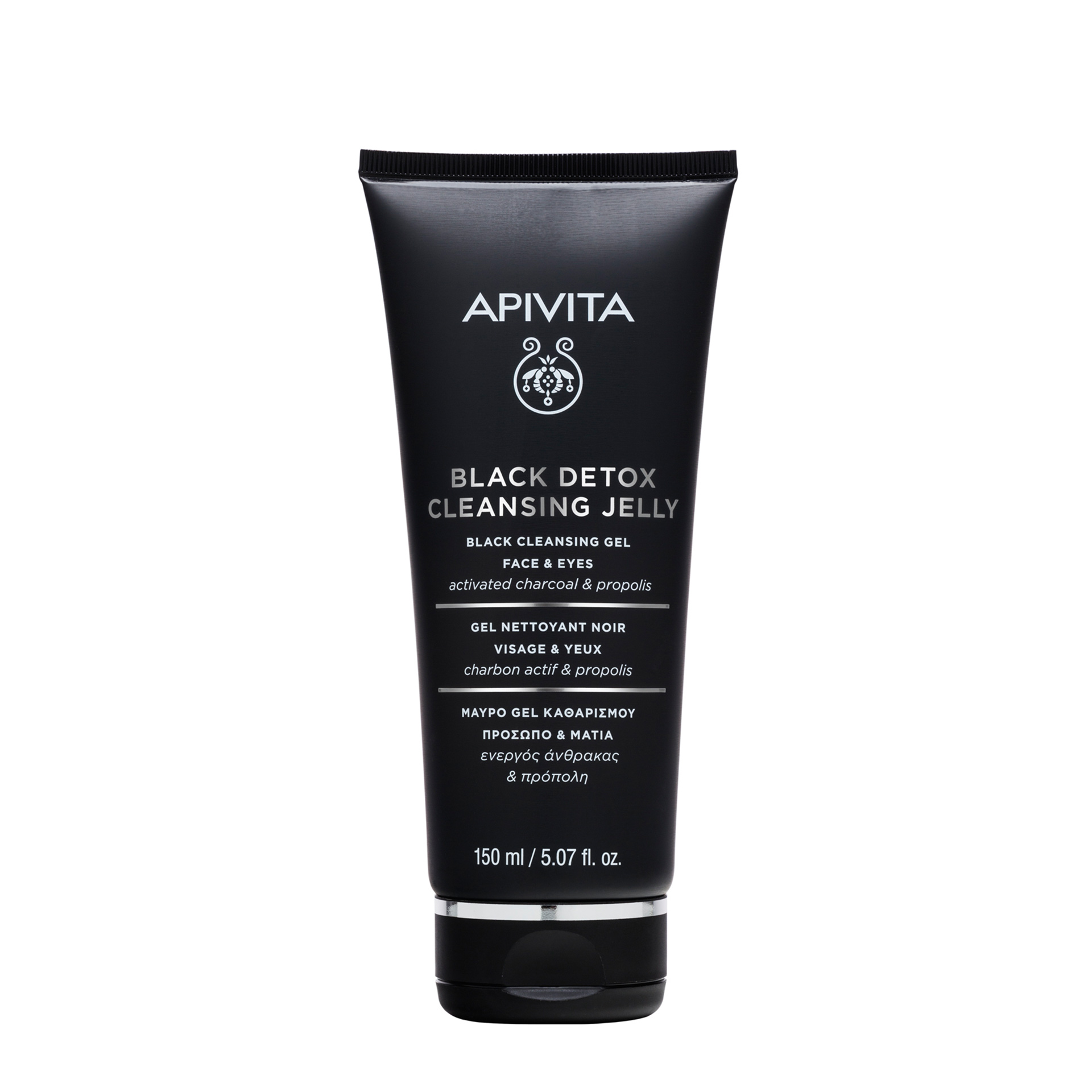 Apivita Gel de Limpeza Detox Preto 150ml