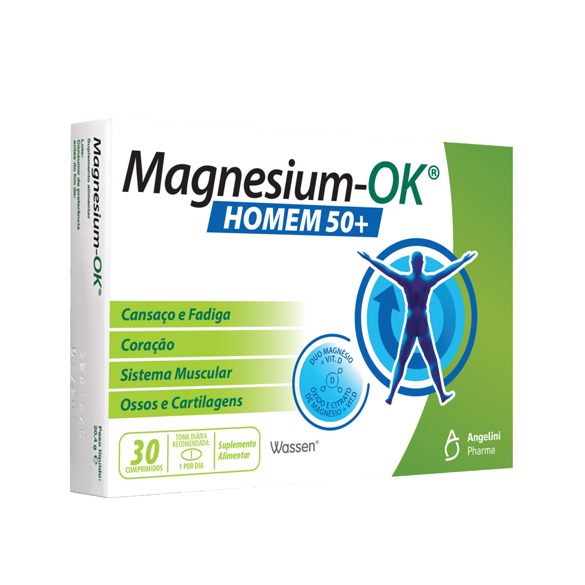 Magnesium-OK Homem 50+ 30 comprimidos
