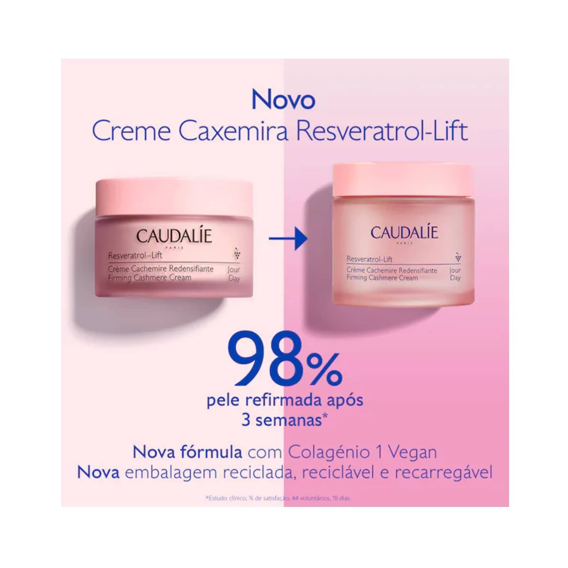 Caudalie Resveratrol Lift Creme Caxemira Redensificador 50ml