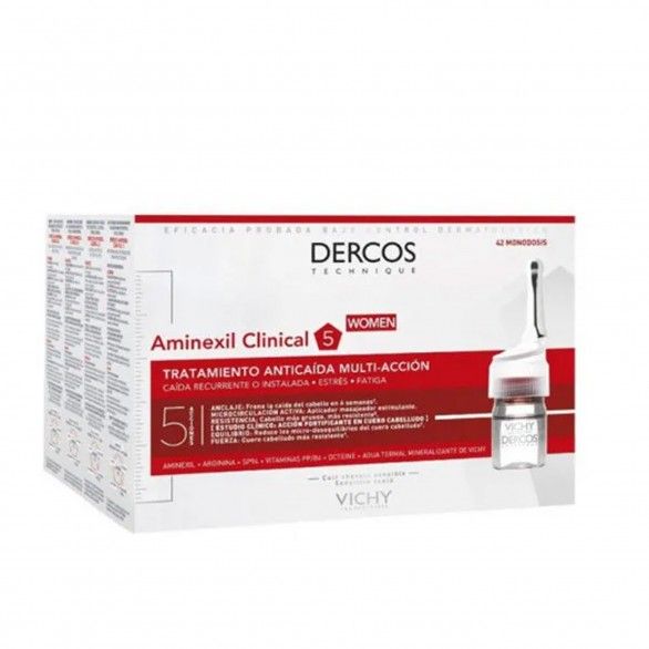 Dercos Aminexil Clinical 5 Ampolas Antiqueda Mulher 42unid