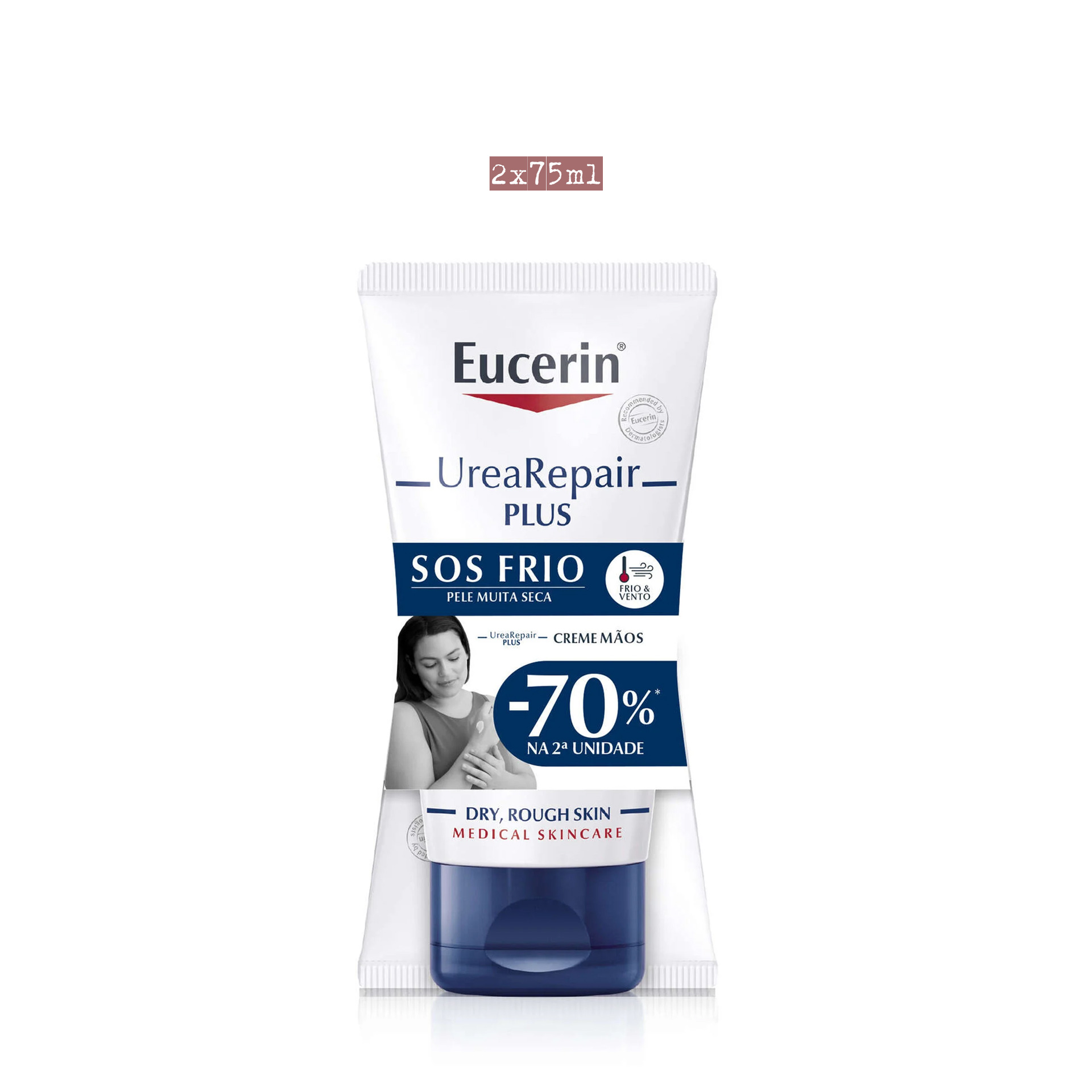 Eucerin UreaRepair PLUS Creme de Mãos 2x75ml