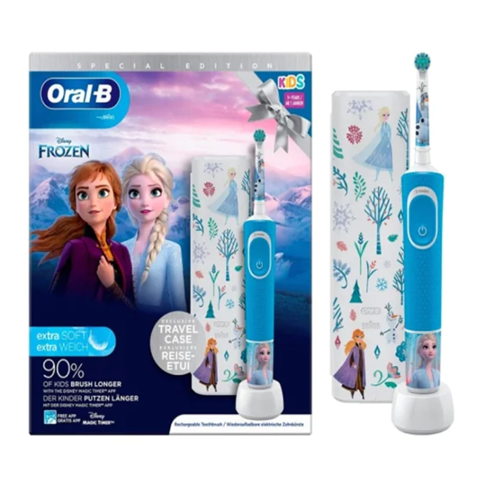 Oral-B Escova de Dentes Elétrica Kids Frozen com Estojo