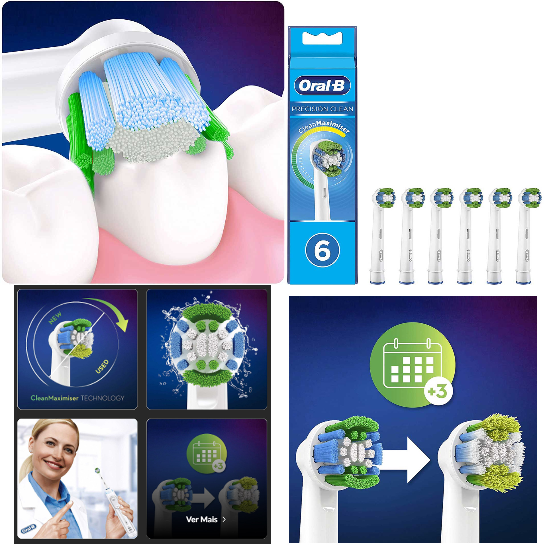 Oral-B Recarga Precision Clean 6un