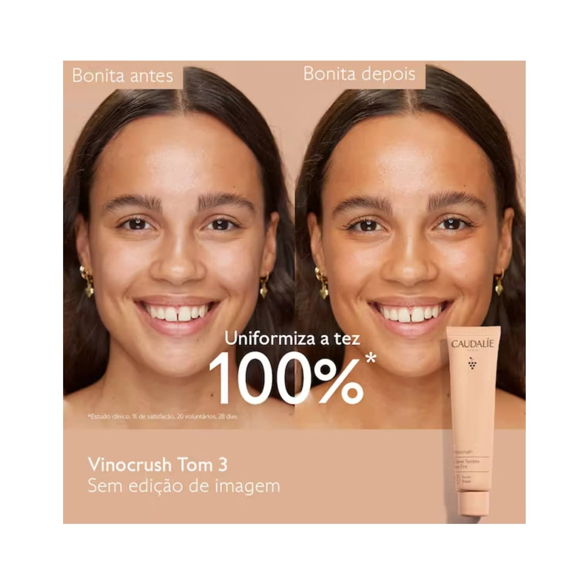 Caudalie Vinocrush Skin Tint Creme com Cor 3 - 30ml