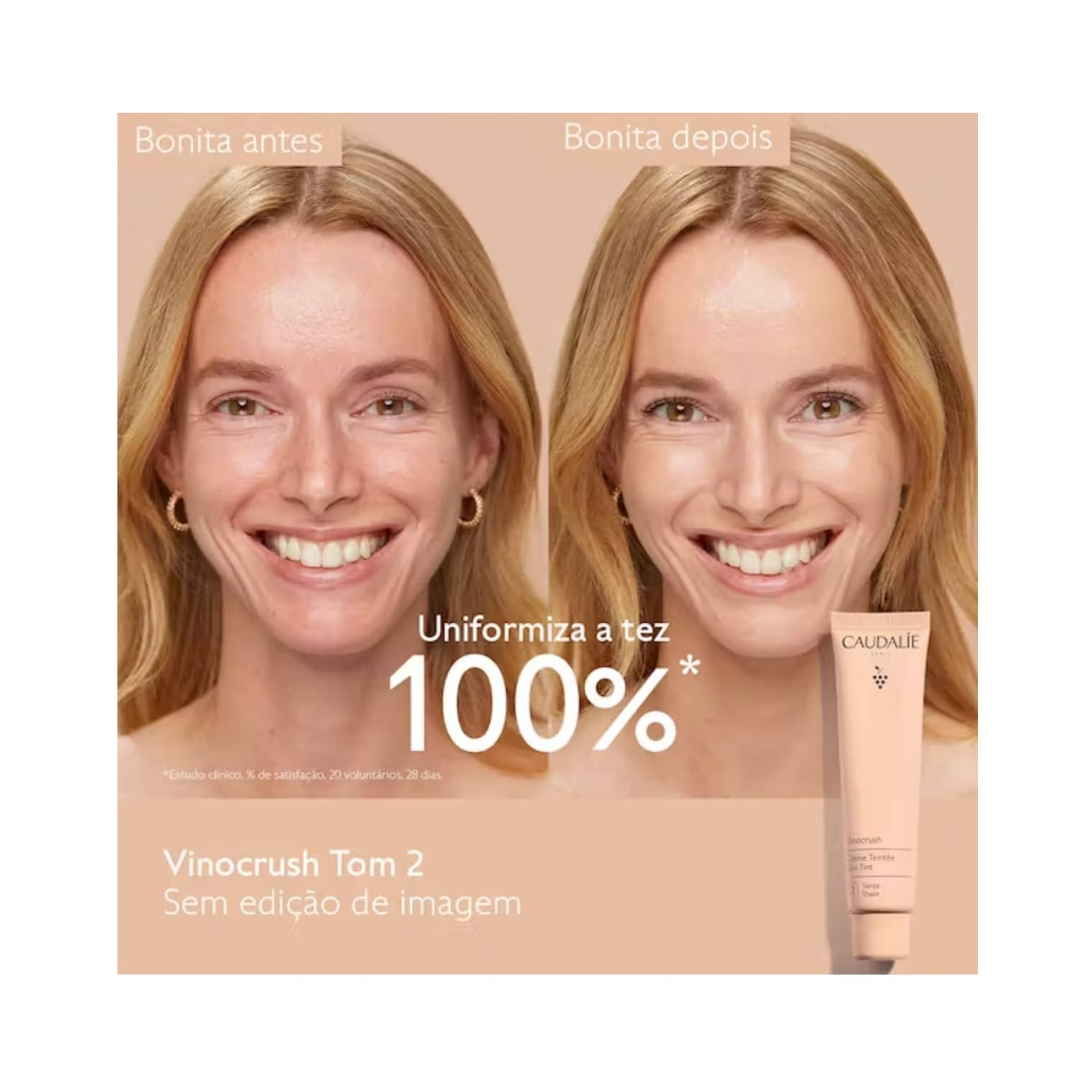 Caudalie Vinocrush Skin Tint Creme com Cor 2 - 30ml