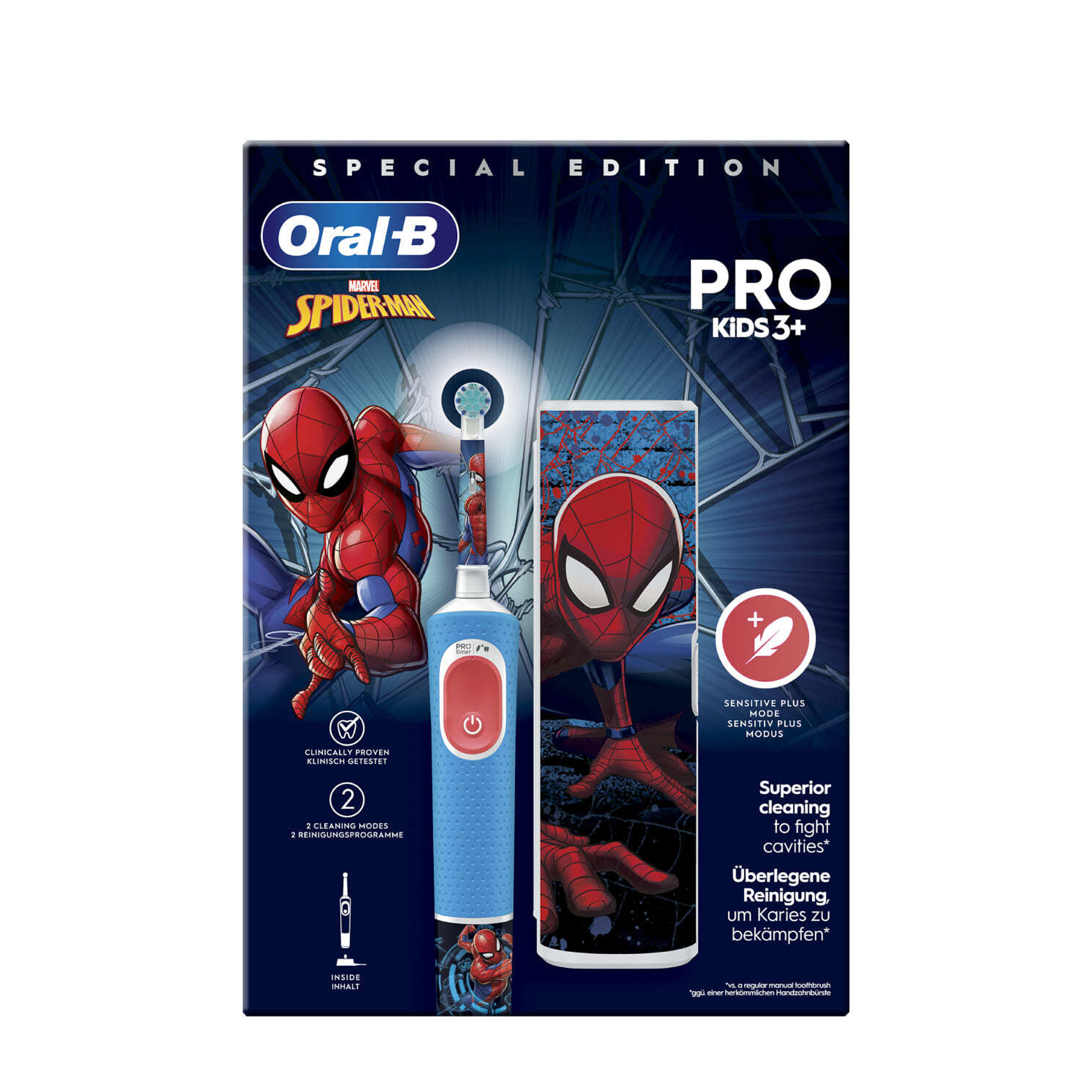 Braun Oral B Escova De Dentes Elétrica Pro Kids Spider-Man + Estojo