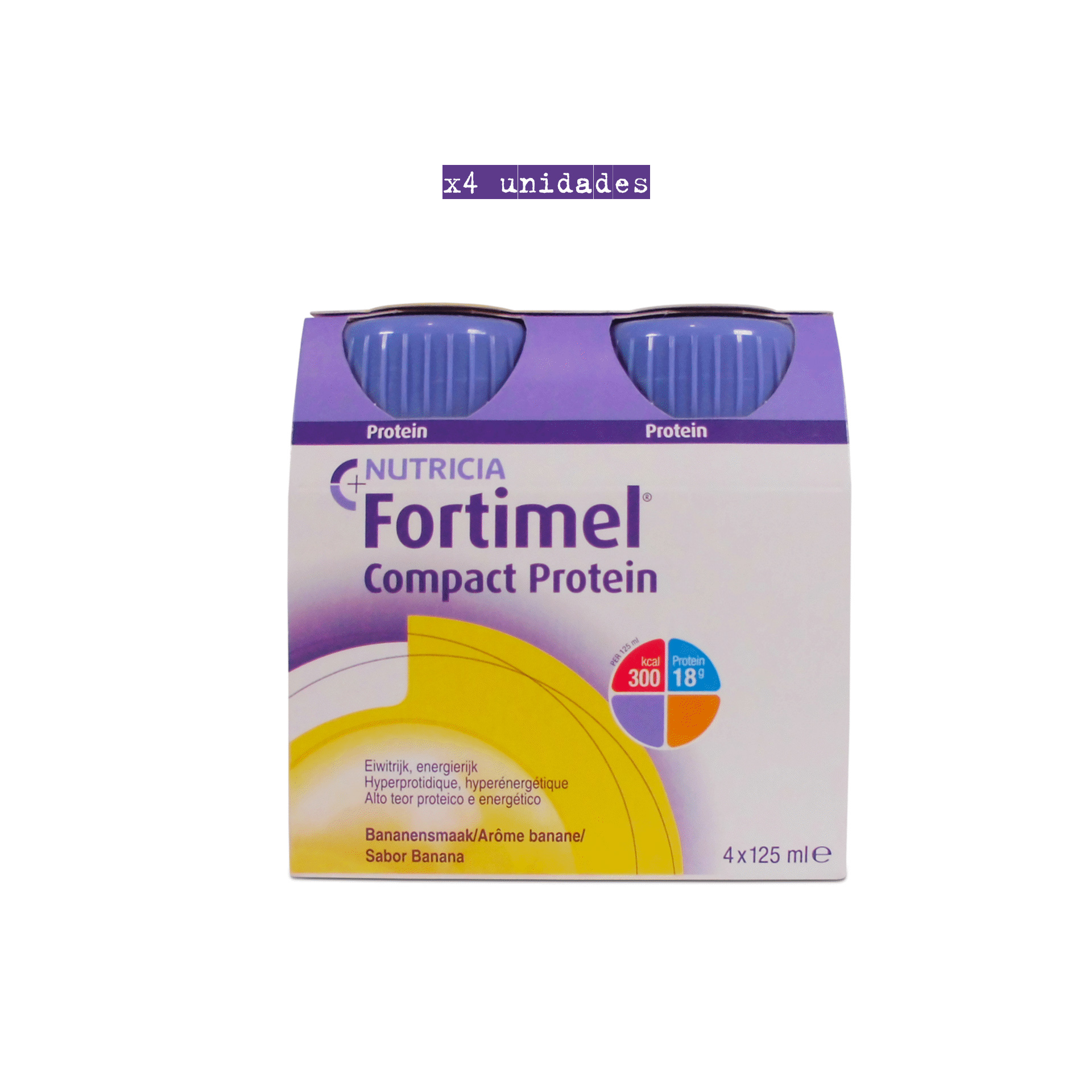 Fortimel Compact Protein Sabor Banana 125ml x 4 Uni