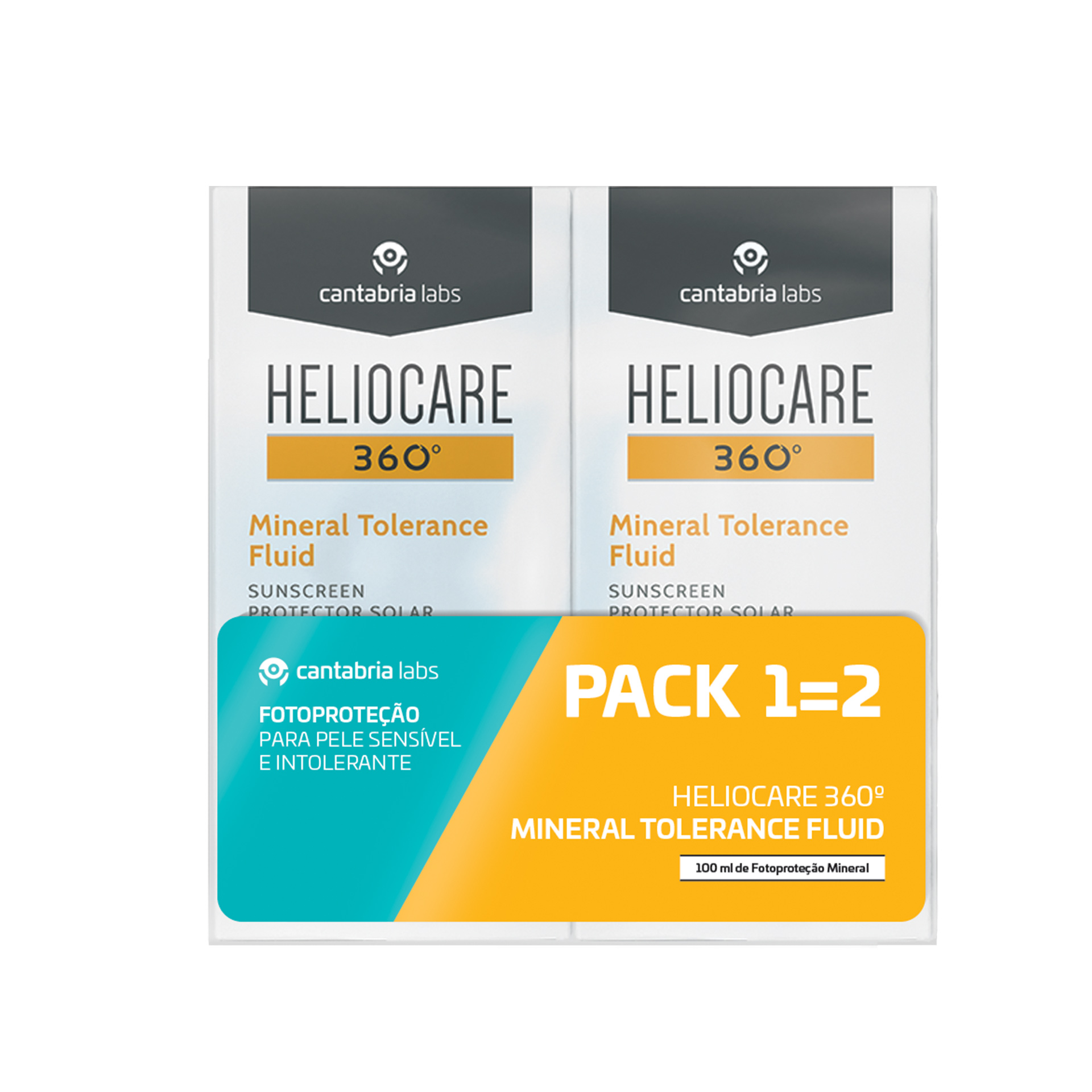 Heliocare Pack 360º Mineral Tolerance Fluid 2x50ml