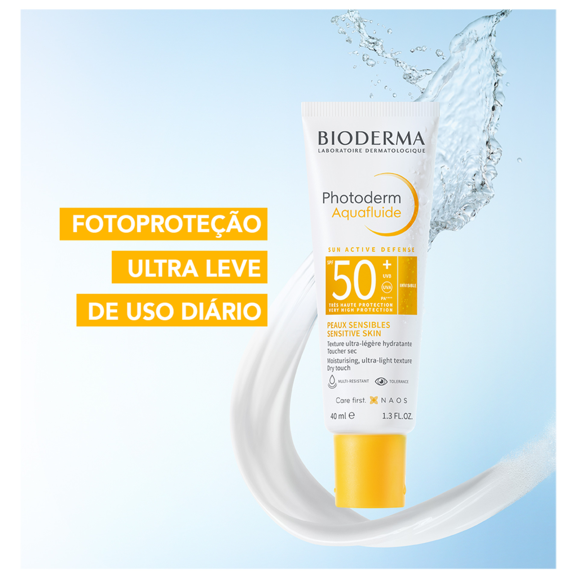 Bioderma Photoderm Aquafluide SPF50+ Fluido Invisível 40ml