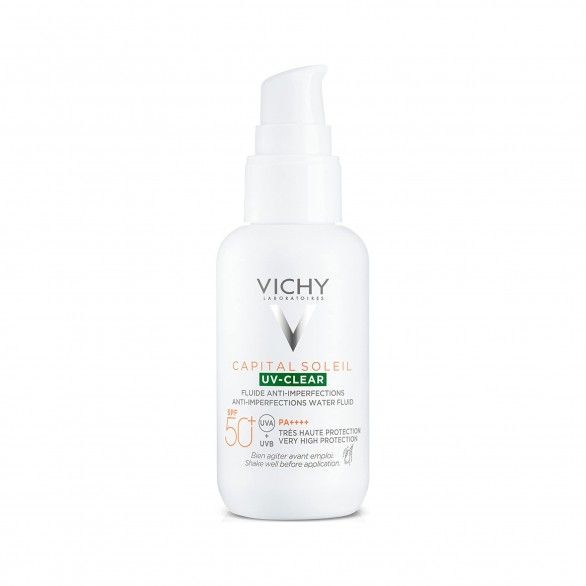 Vichy Capital Soleil UV-Clear Fluido Aquoso Anti-Imperfeies SPF50+ 40ml