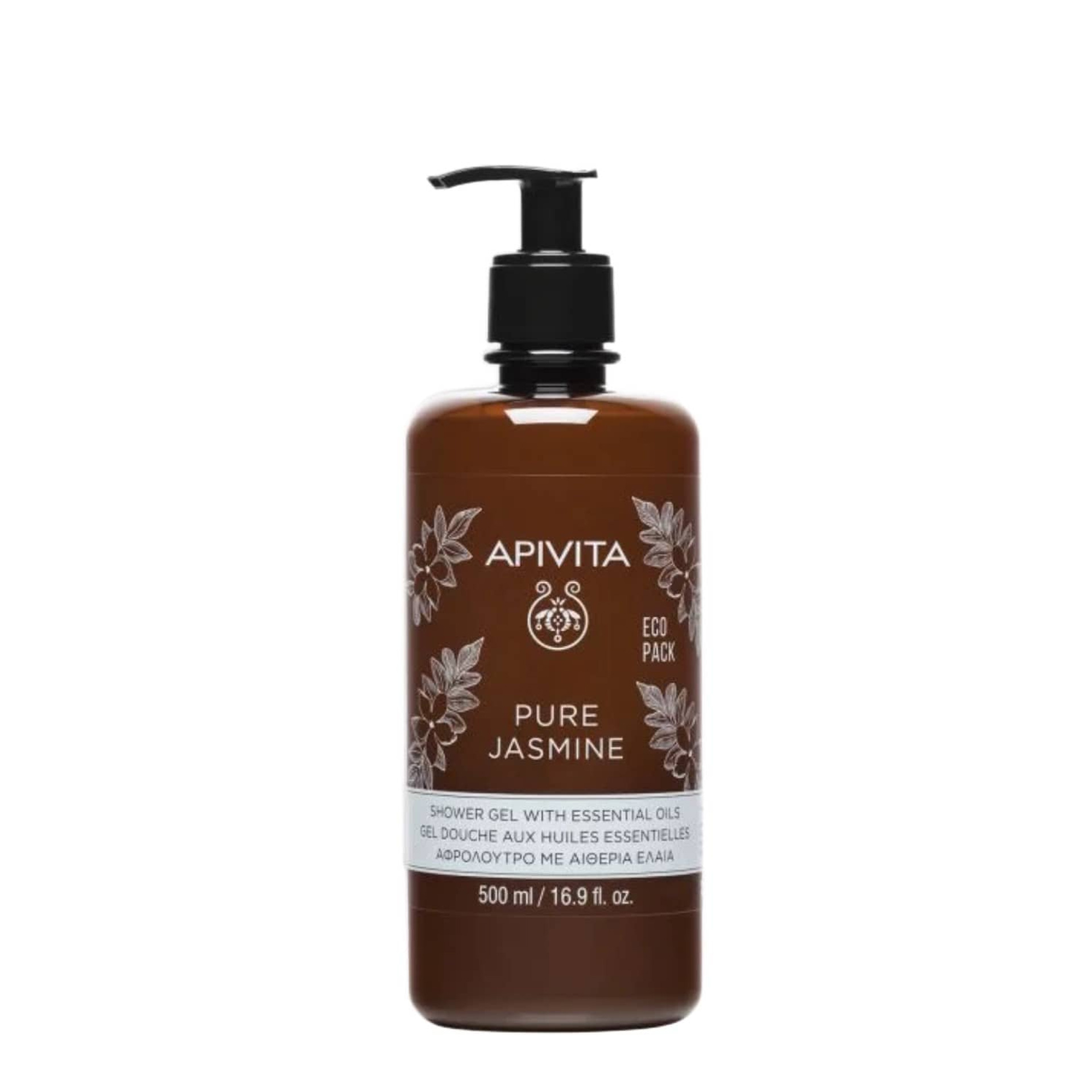 Apivita Pure Jasmine Gel de Banho com Óleos Essenciais 500m