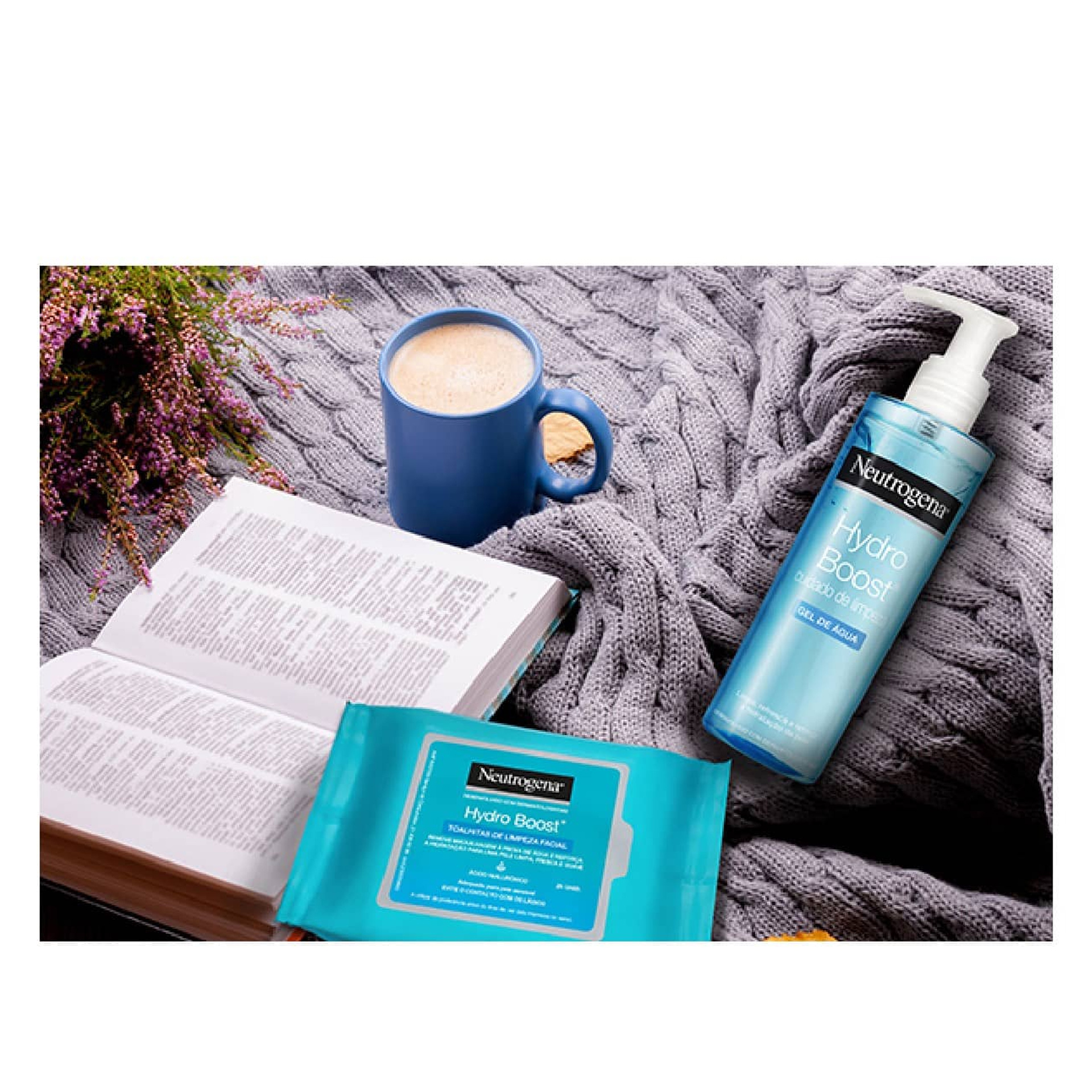 Neutrogena Hydro Boost Duo Toalhitas de Limpeza 2x25unid.